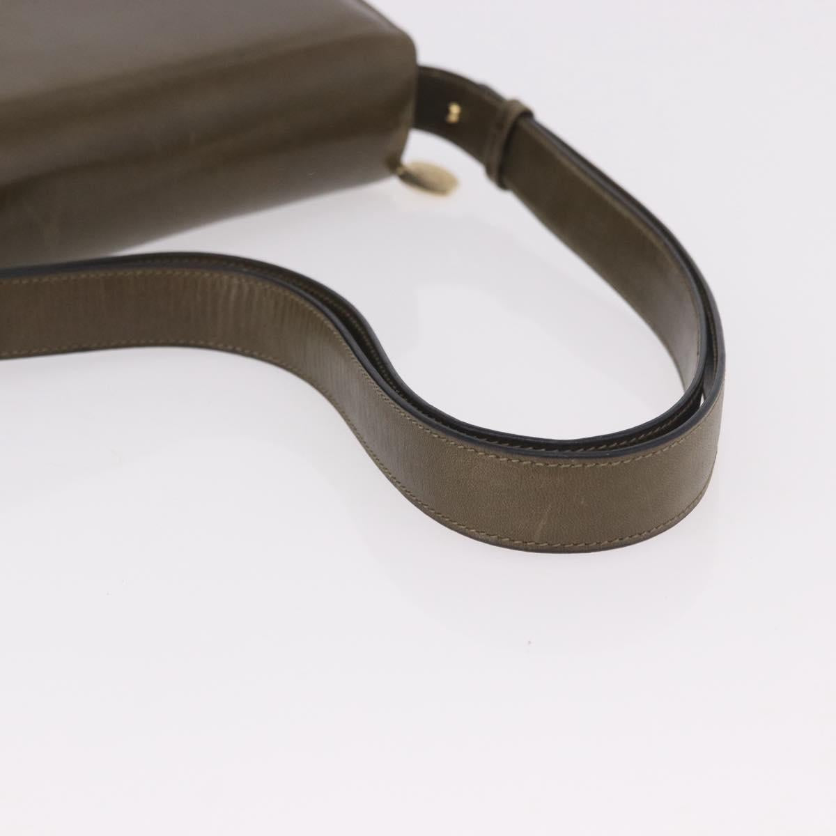 CELINE Shoulder Bag Leather Green Gold Auth 190980 - Jerrillo image 8