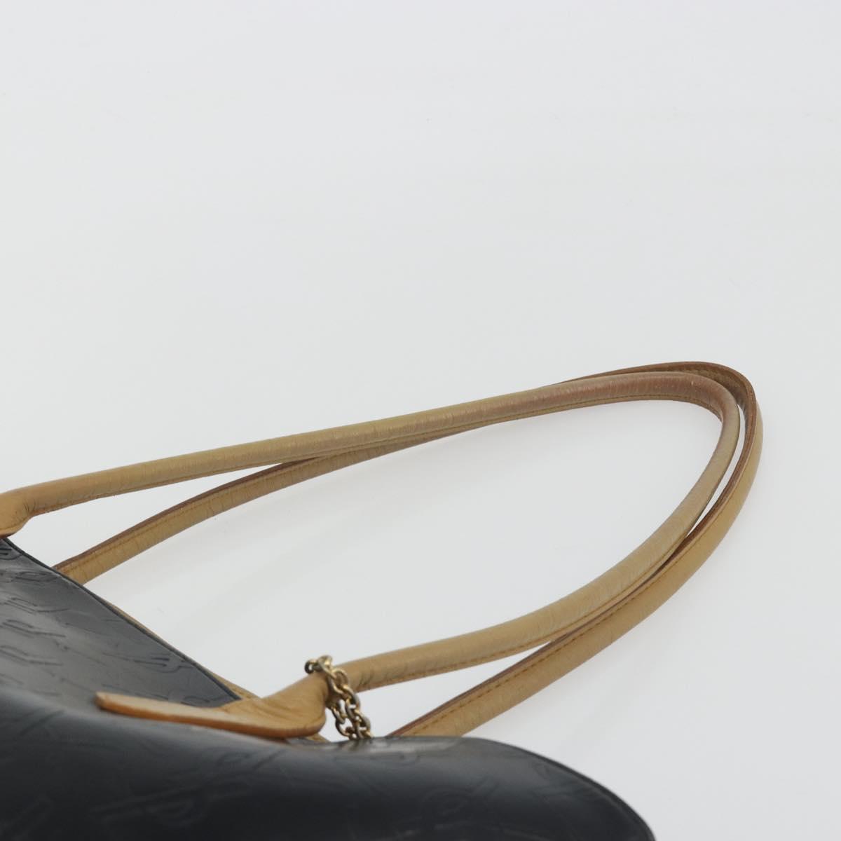 SAINT LAURENT Tote Bag Leather Black Beige Auth 191020 - Jerrillo image 8