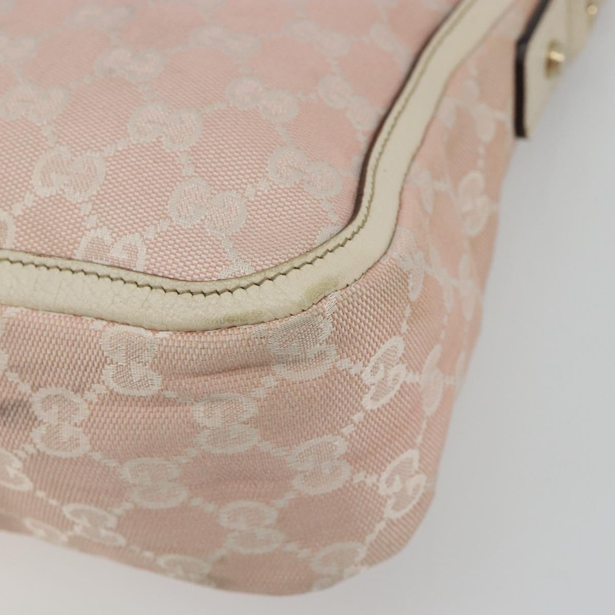 GUCCI GG Canvas Shoulder Bag Pink Gold 146244 Auth 191250A - Jerrillo image 8
