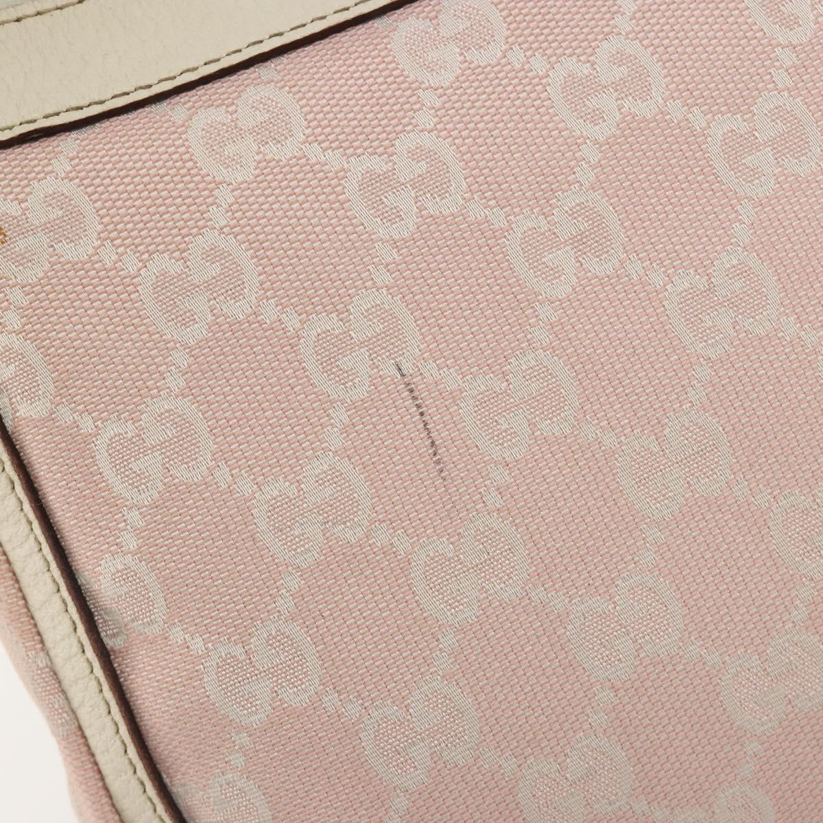 GUCCI GG Canvas Shoulder Bag Pink Gold 146244 Auth 191250A - Jerrillo image 9