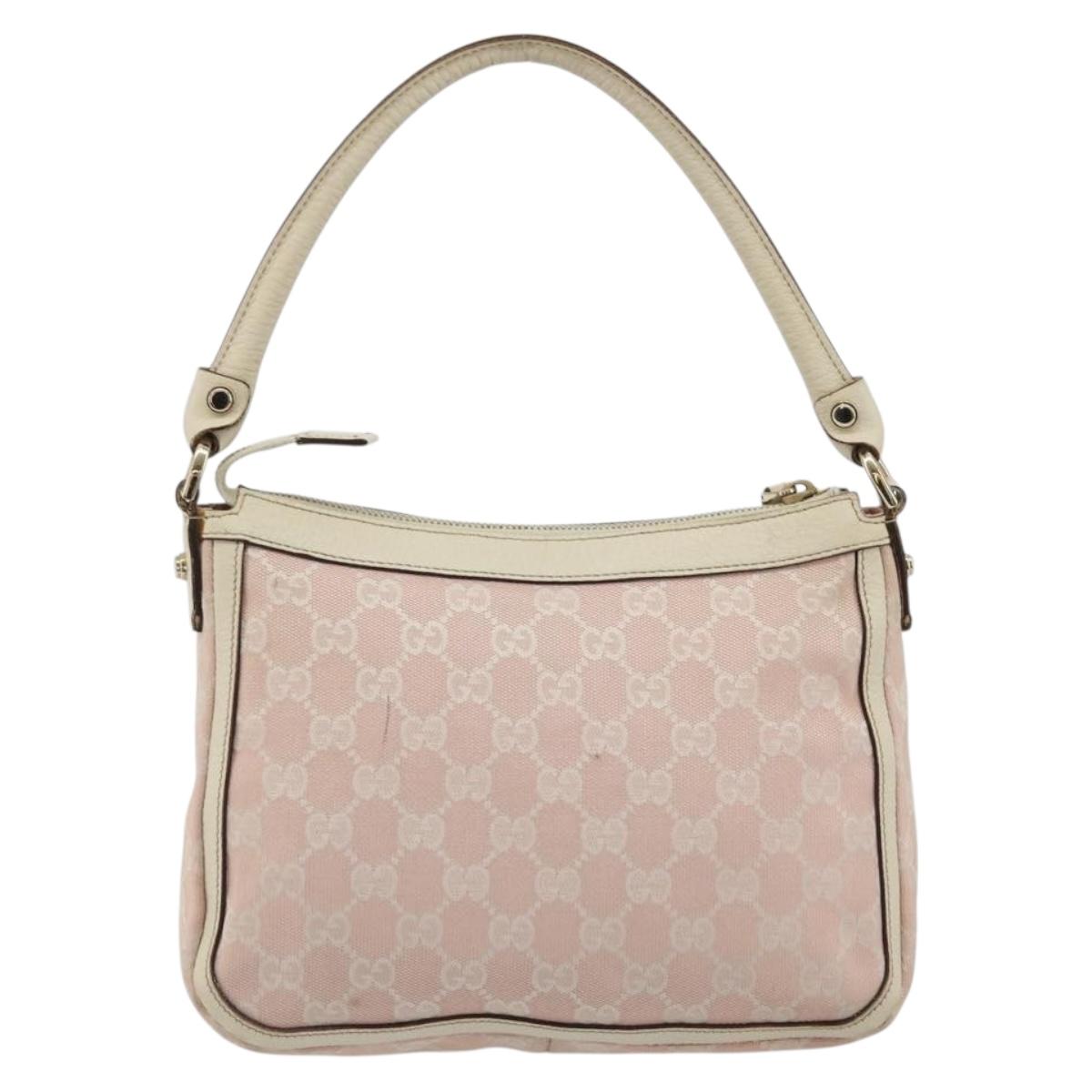 GUCCI GG Canvas Shoulder Bag Pink Gold 146244 Auth 191250A - Jerrillo image 2