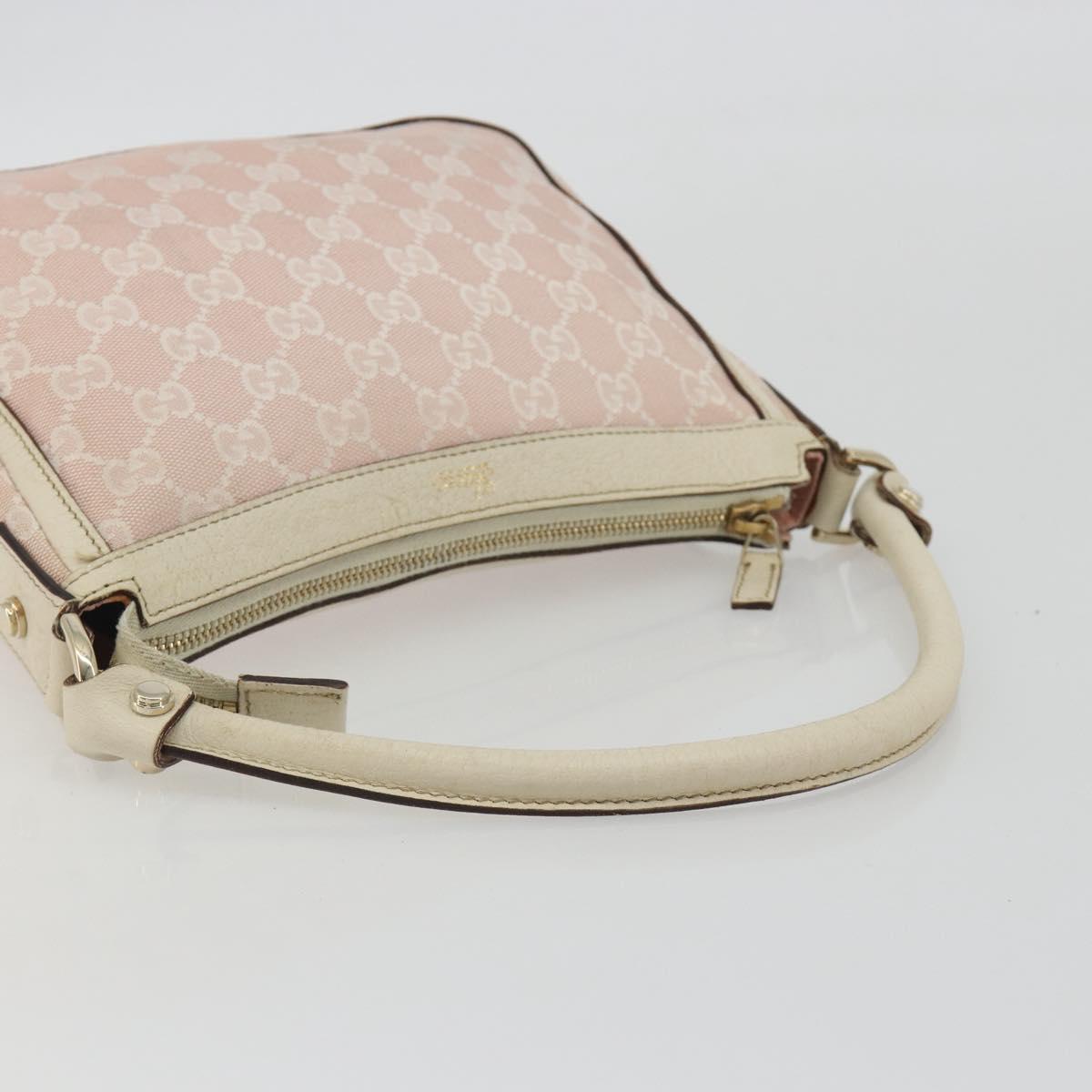 GUCCI GG Canvas Shoulder Bag Pink Gold 146244 Auth 191250A - Jerrillo image 7