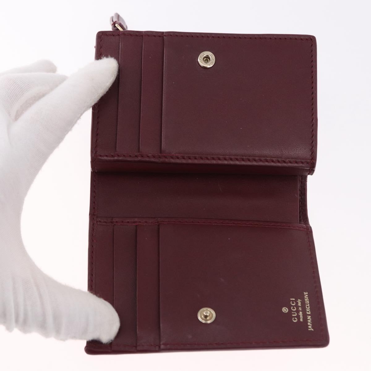 GUCCI Wallet Leather Higuchi Yuko Collaboration Bordeaux 847923 Auth 191265SM - Jerrillo image 9