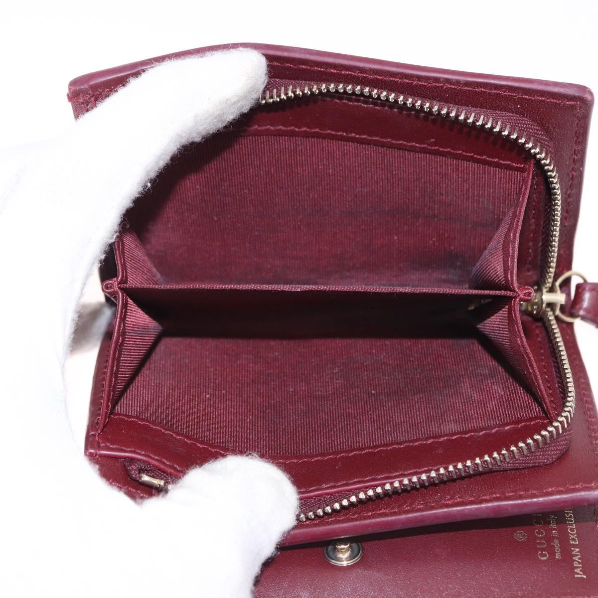 GUCCI Wallet Leather Higuchi Yuko Collaboration Bordeaux 847923 Auth 191265SM - Jerrillo image 10