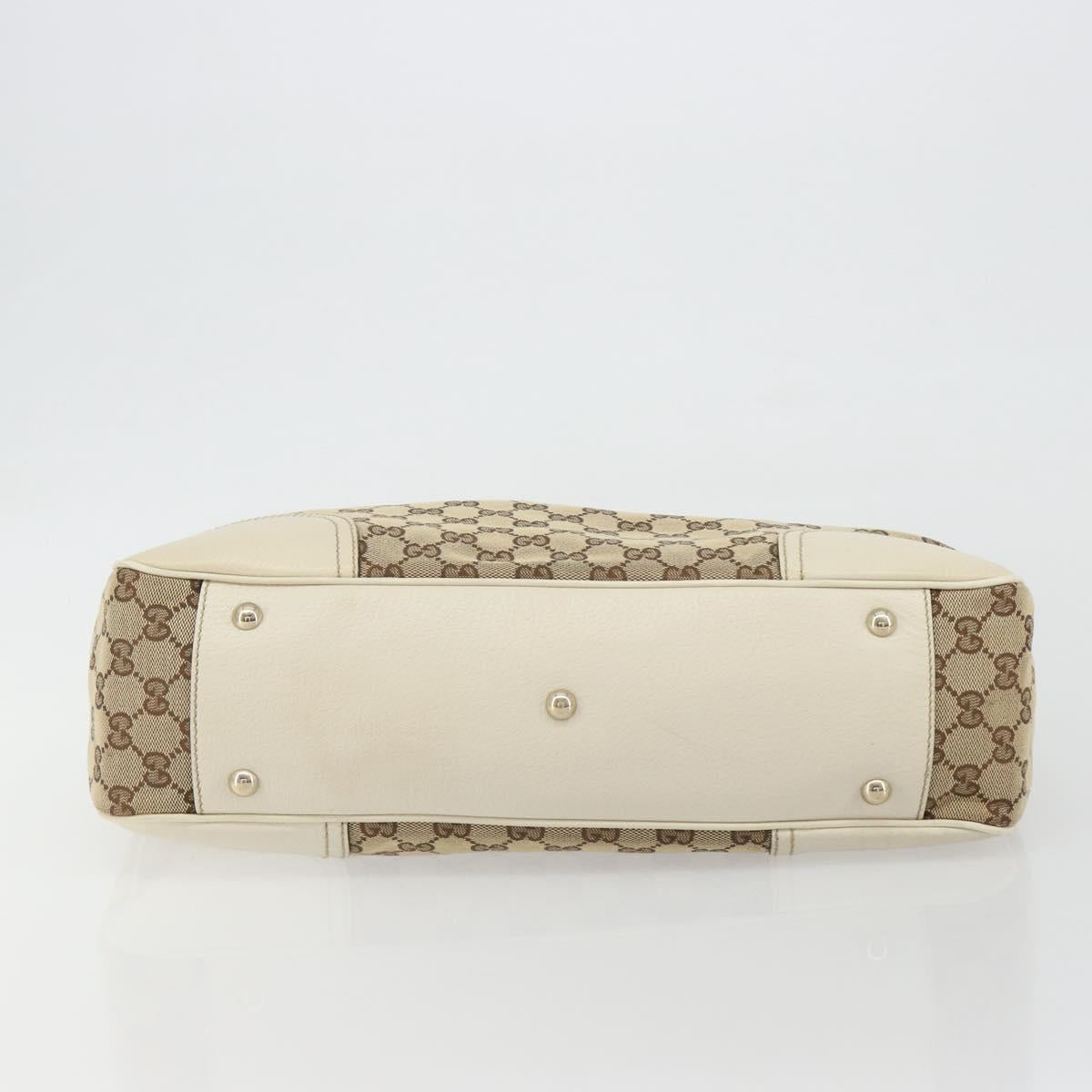 GUCCI GG Canvas Princi Tote Bag Beige Gold 163805 Auth 191309V - Jerrillo image 5