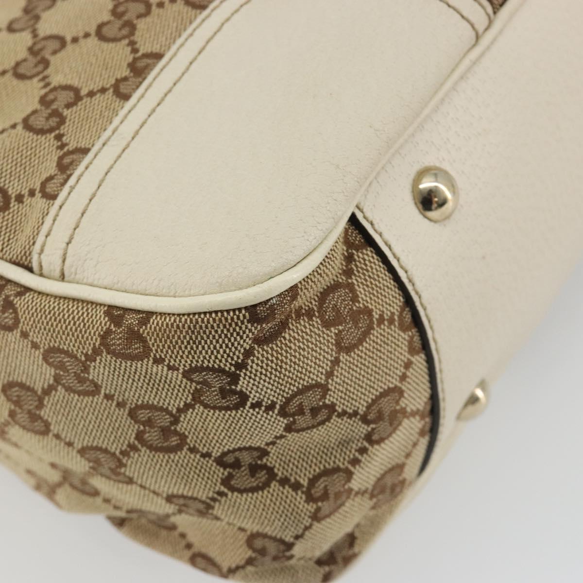 GUCCI GG Canvas Princi Tote Bag Beige Gold 163805 Auth 191309V - Jerrillo image 9