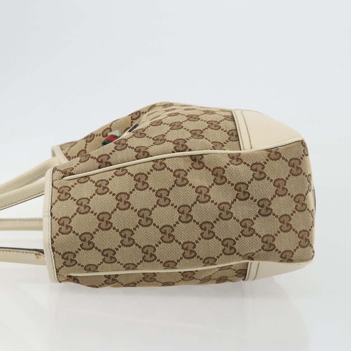 GUCCI GG Canvas Princi Tote Bag Beige Gold 163805 Auth 191309V - Jerrillo image 4