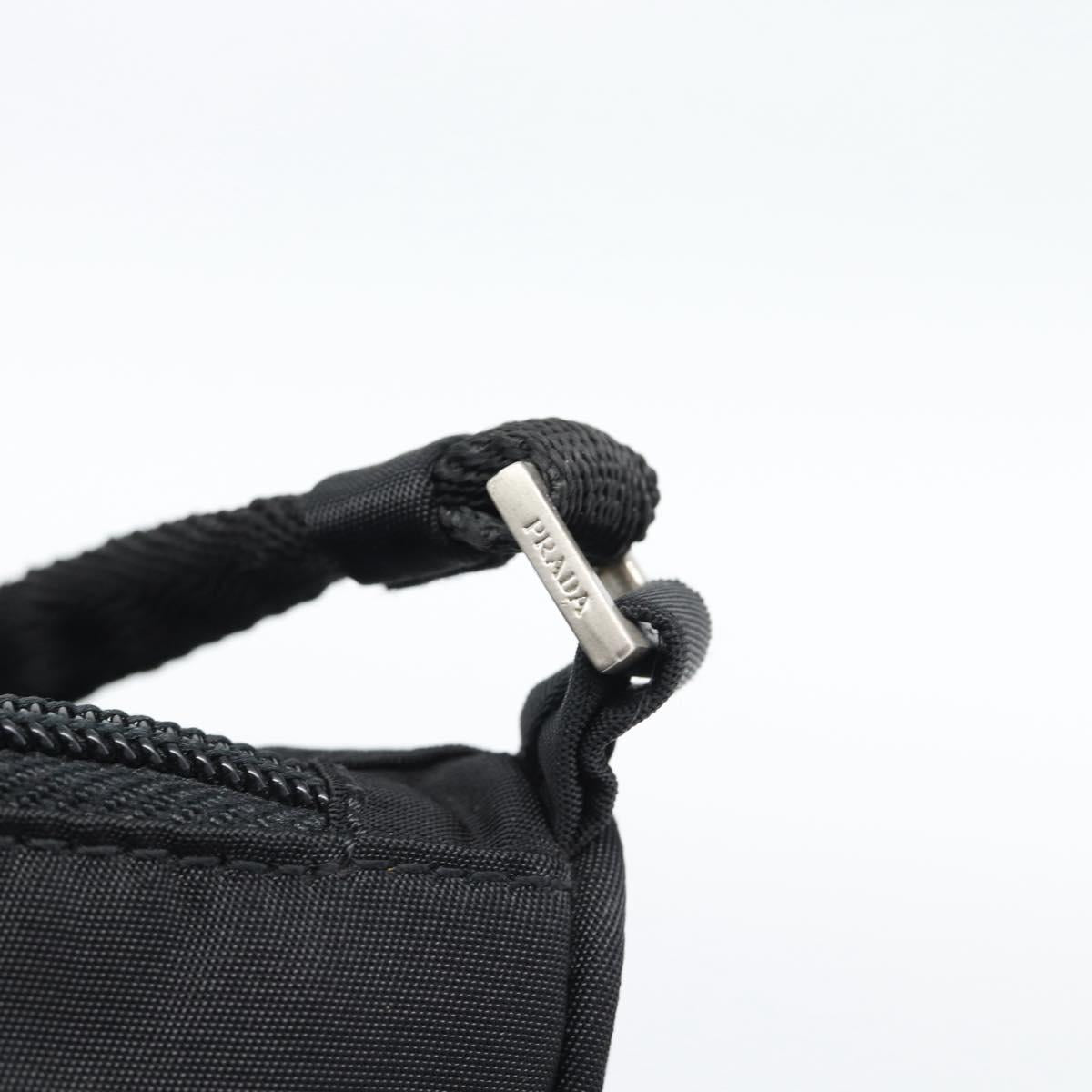 PRADA Accessory Pouch Nylon Black Silver Auth 191315V - Jerrillo image 9