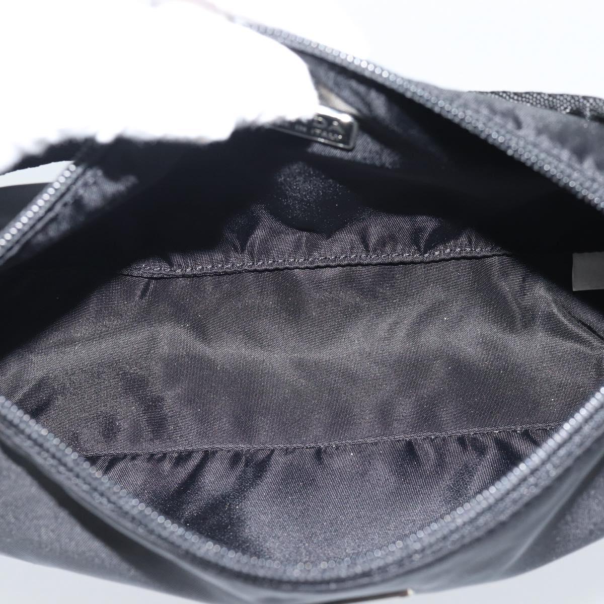 PRADA Accessory Pouch Nylon Black Silver Auth 191315V - Jerrillo image 10