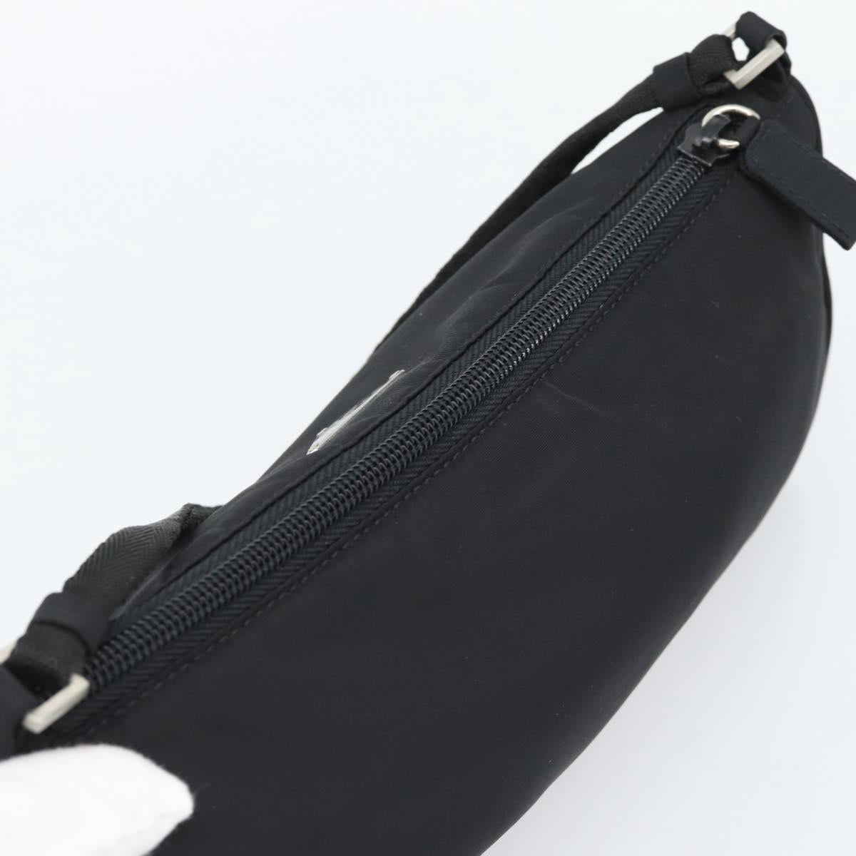 PRADA Accessory Pouch Nylon Black Silver Auth 191315V - Jerrillo image 6