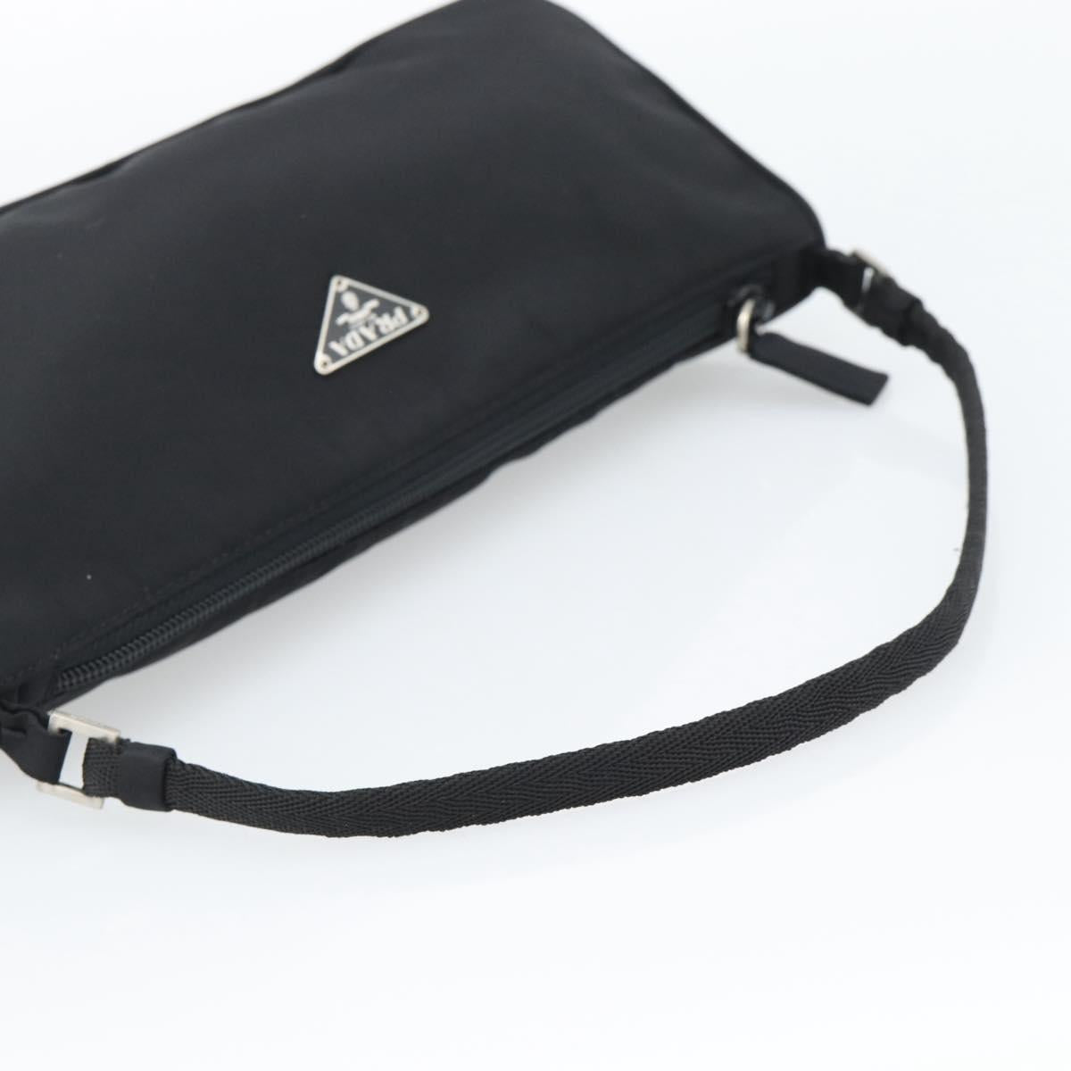 PRADA Accessory Pouch Nylon Black Silver Auth 191315V - Jerrillo image 7