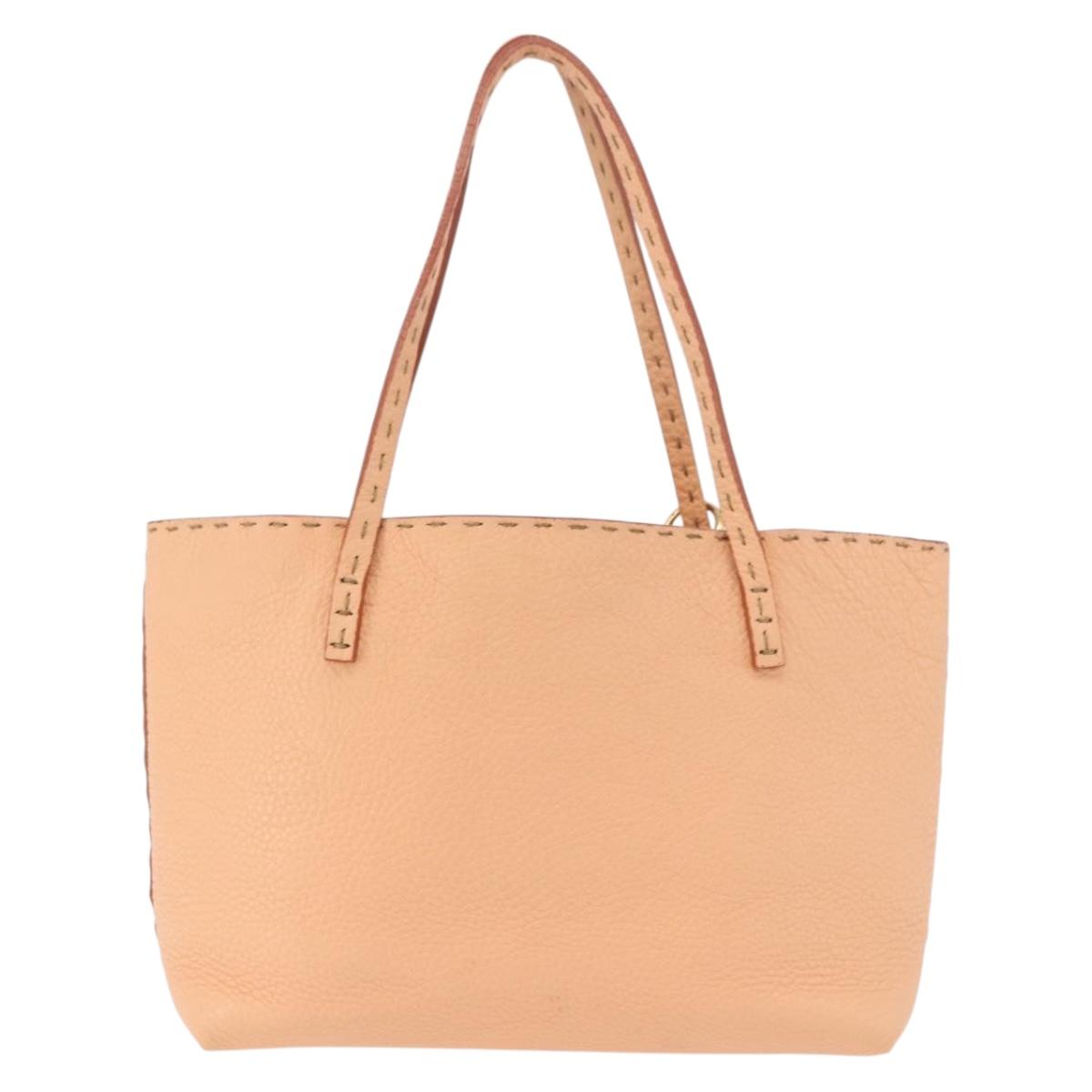 FENDI Celeria Hand Bag Leather With Pouch Orange Gold Auth 191347V - Jerrillo image 2
