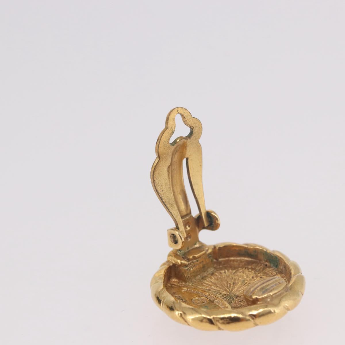 CHANEL COCO Mark Earring Metal Gold Tone CC Auth 191418V - Jerrillo image 10