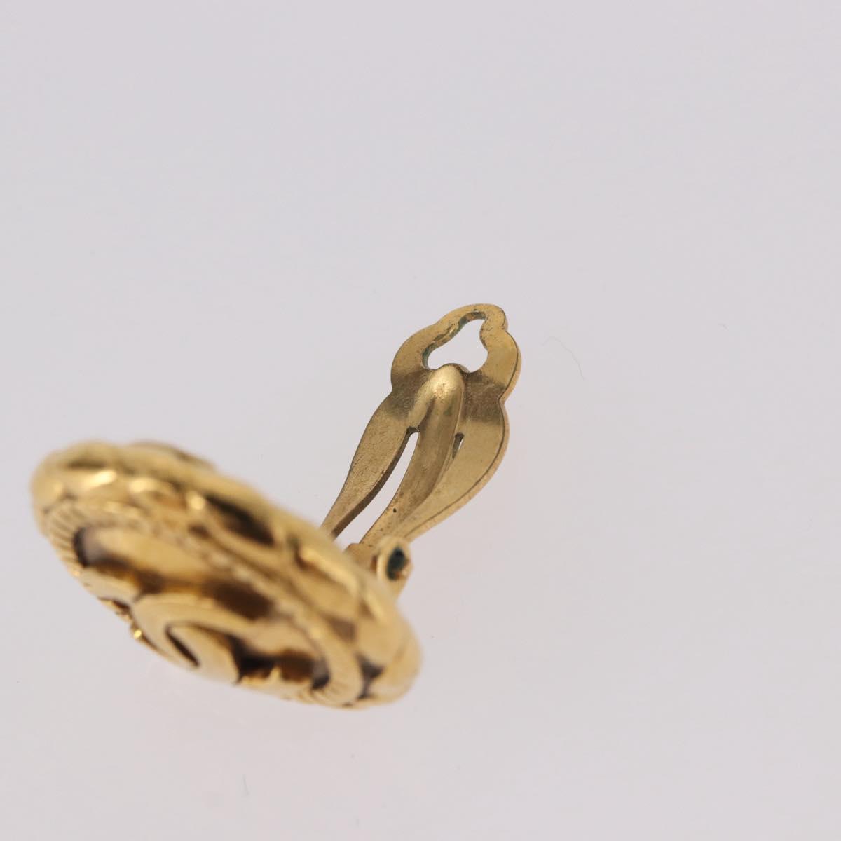 CHANEL COCO Mark Earring Metal Gold Tone CC Auth 191418V - Jerrillo image 6