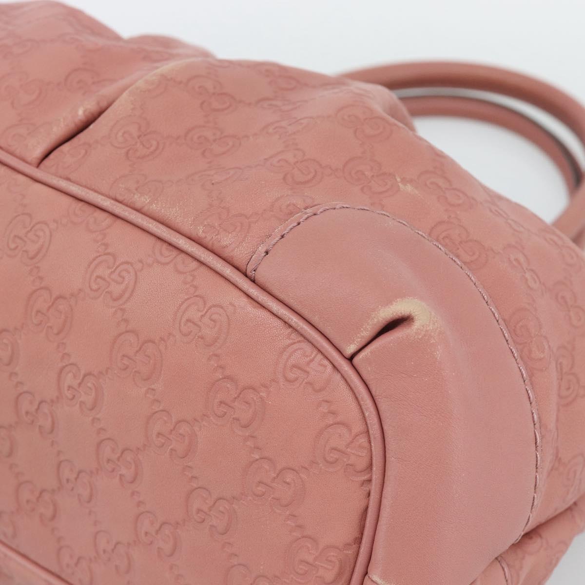 GUCCI GuccissimaGG Sukey Hand Bag Leather Pink Gold 247902 Auth 191520 - Jerrillo image 9