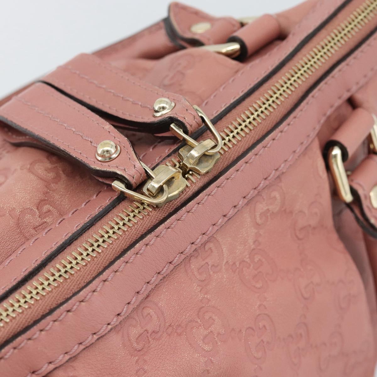 GUCCI GuccissimaGG Sukey Hand Bag Leather Pink Gold 247902 Auth 191520 - Jerrillo image 10