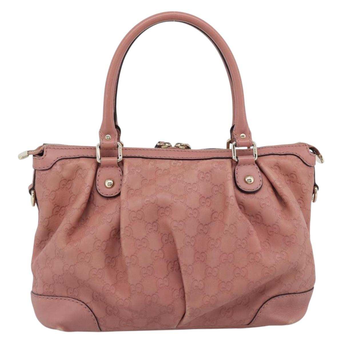 GUCCI GuccissimaGG Sukey Hand Bag Leather Pink Gold 247902 Auth 191520 - Jerrillo image 2
