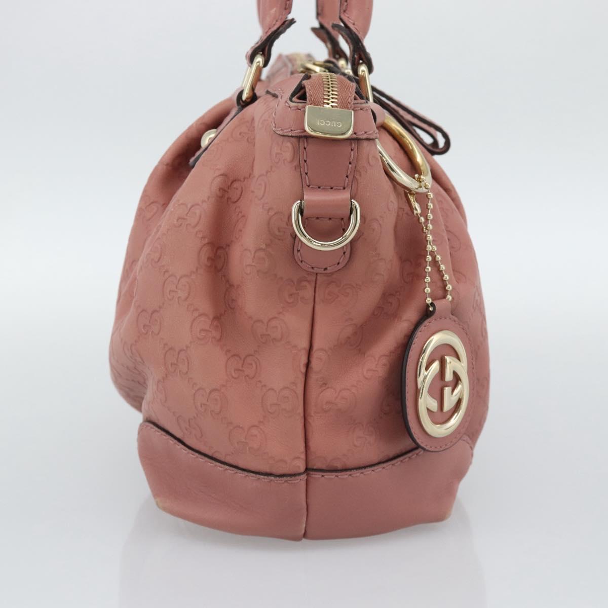 GUCCI GuccissimaGG Sukey Hand Bag Leather Pink Gold 247902 Auth 191520 - Jerrillo image 3