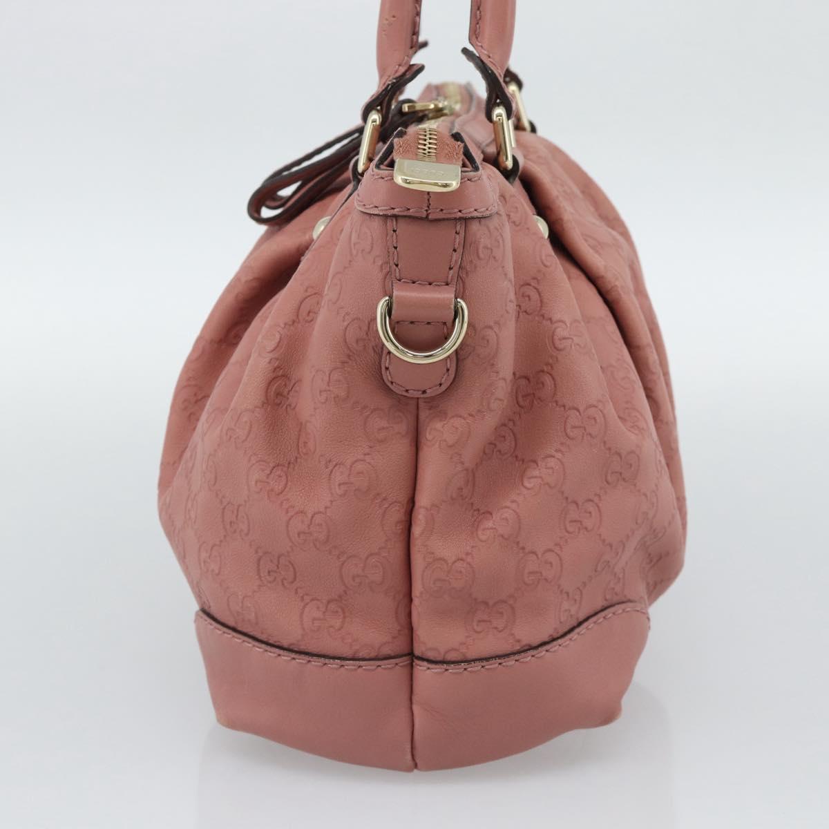 GUCCI GuccissimaGG Sukey Hand Bag Leather Pink Gold 247902 Auth 191520 - Jerrillo image 4