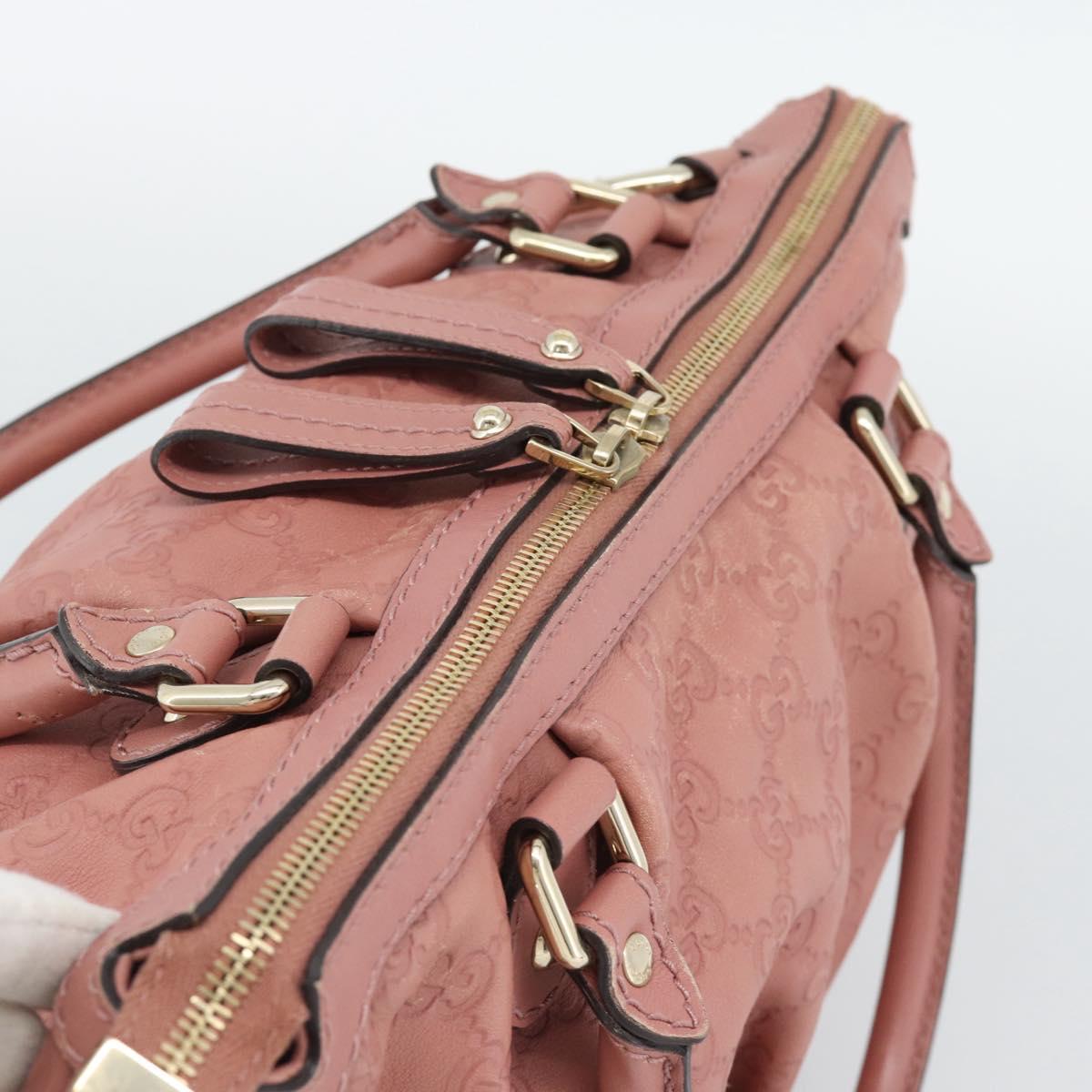 GUCCI GuccissimaGG Sukey Hand Bag Leather Pink Gold 247902 Auth 191520 - Jerrillo image 6