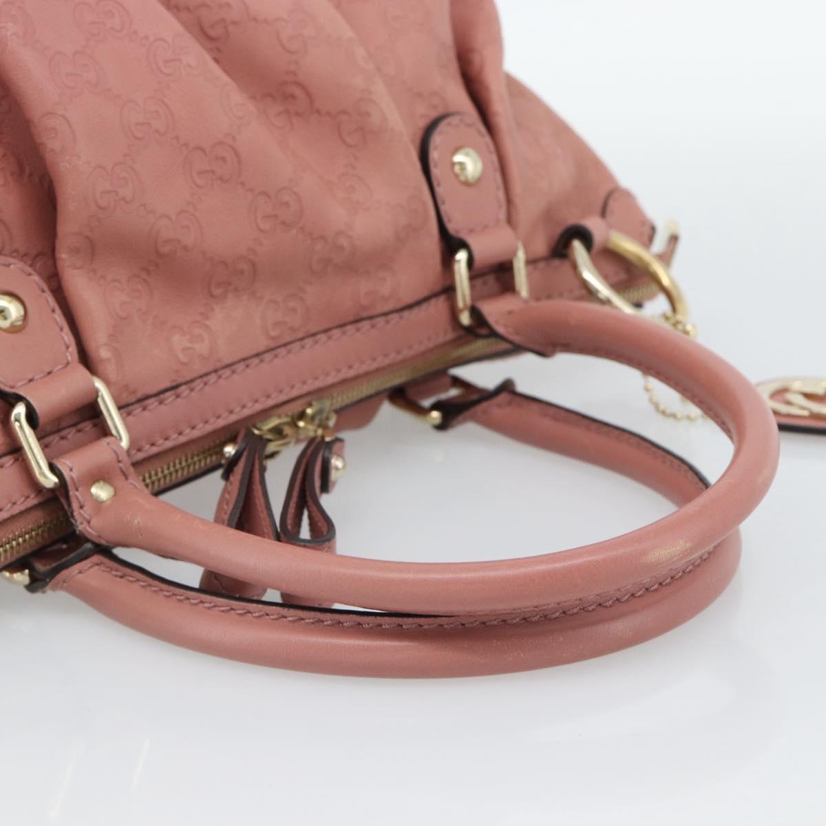 GUCCI GuccissimaGG Sukey Hand Bag Leather Pink Gold 247902 Auth 191520 - Jerrillo image 7