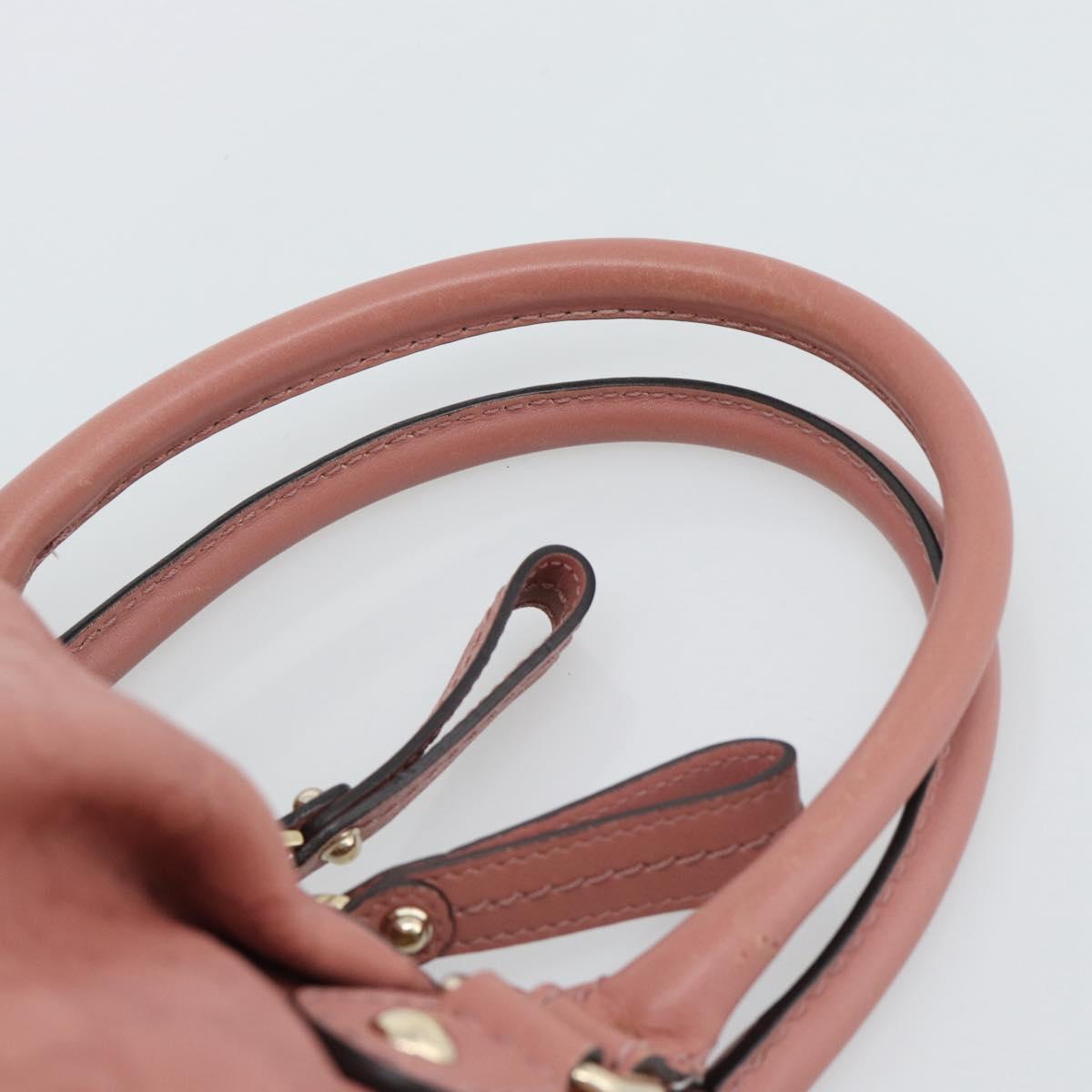 GUCCI GuccissimaGG Sukey Hand Bag Leather Pink Gold 247902 Auth 191520 - Jerrillo image 8