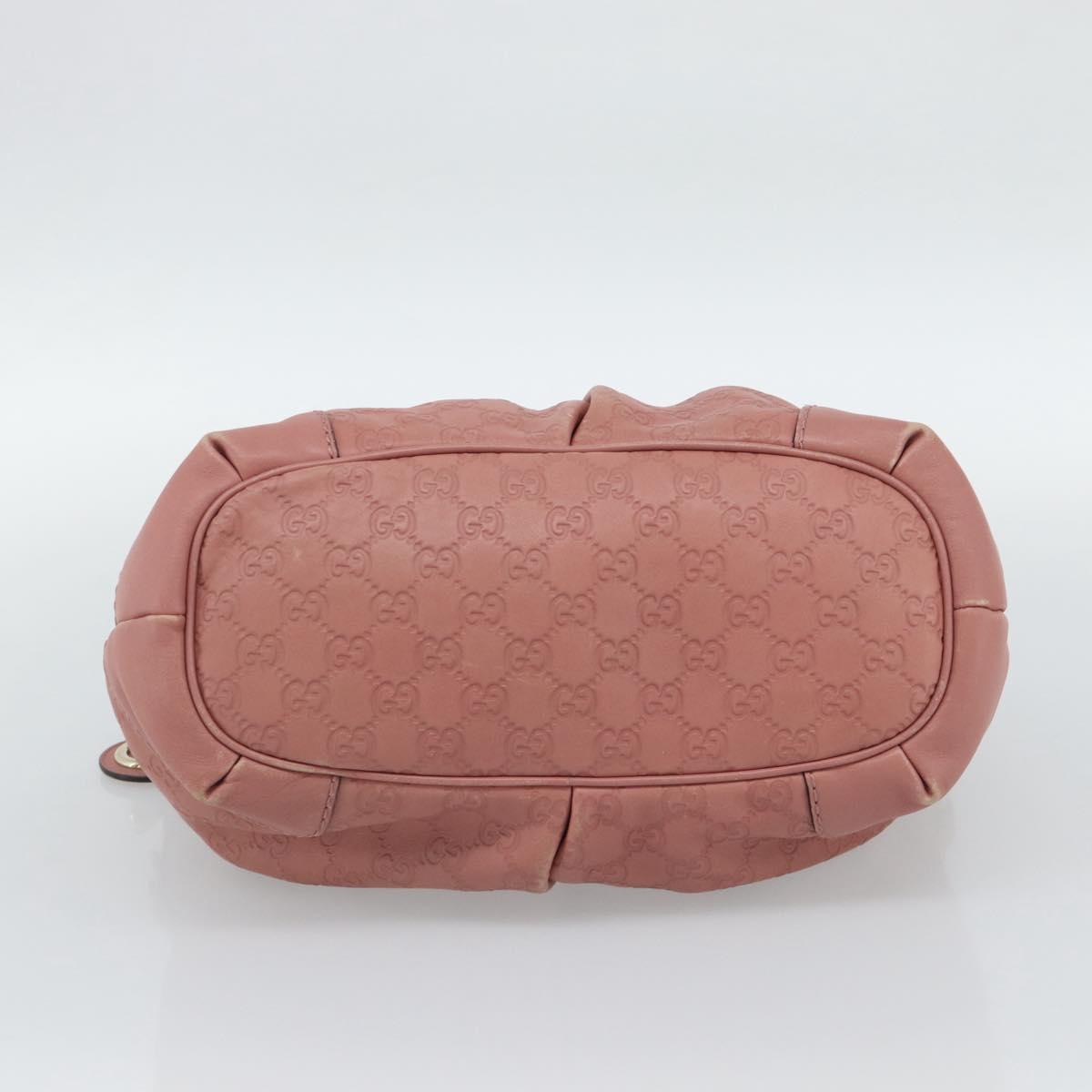 GUCCI GuccissimaGG Sukey Hand Bag Leather Pink Gold 247902 Auth 191520 - Jerrillo image 5
