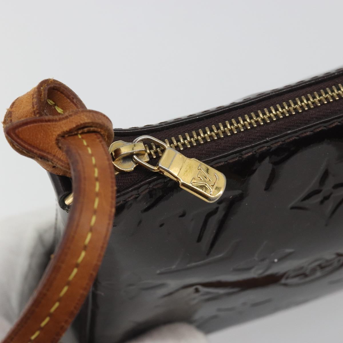 LOUIS VUITTON Monogram Vernis Pochette Pouch Amarante M91576 LV Auth 191524 - Jerrillo image 10