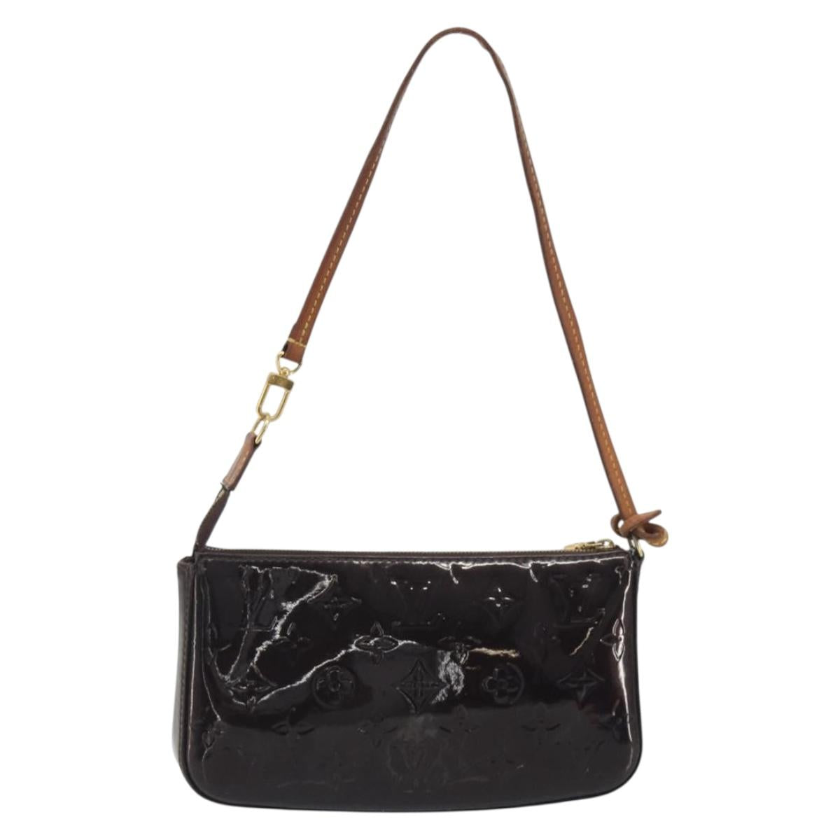 LOUIS VUITTON Monogram Vernis Pochette Pouch Amarante M91576 LV Auth 191524 - Jerrillo image 2
