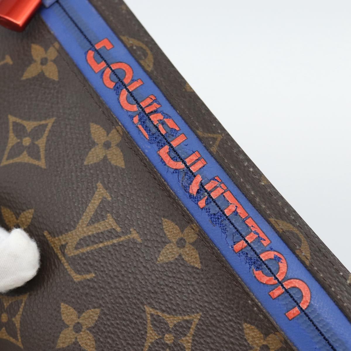 LOUIS VUITTON Monogram Ribbon Pouch M63045 LV Auth 191562 image 10