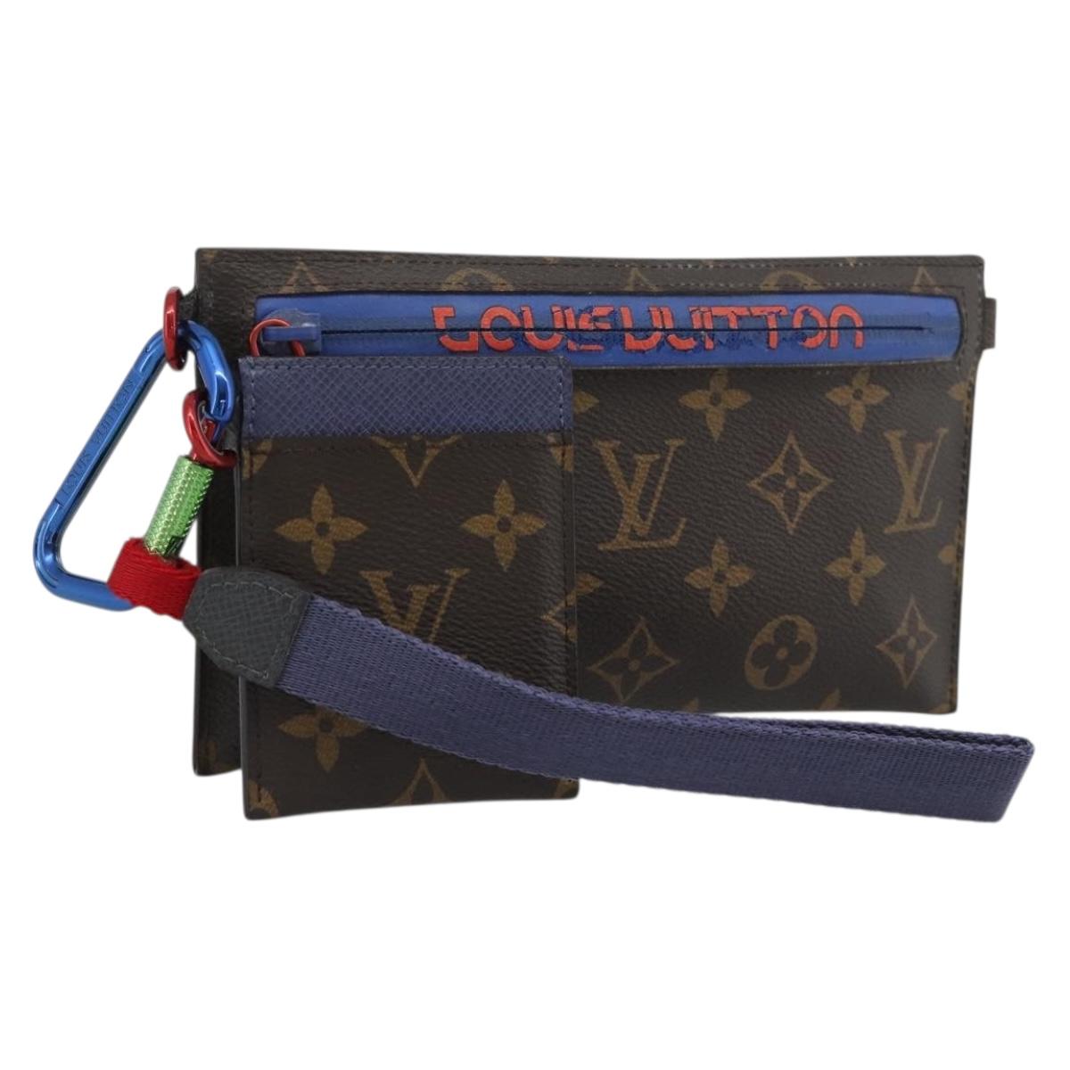 LOUIS VUITTON Monogram Ribbon Pouch M63045 LV Auth 191562