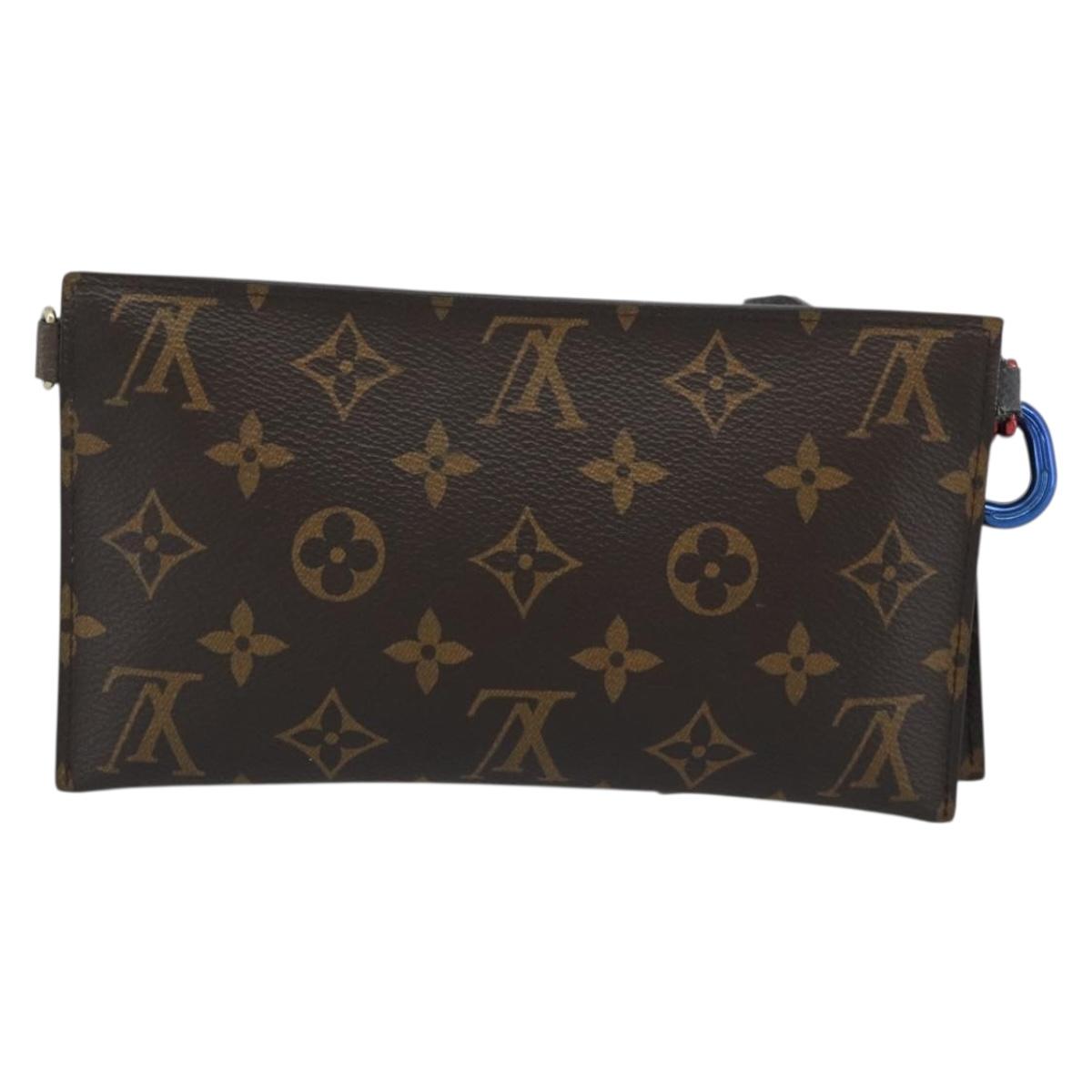 LOUIS VUITTON Monogram Ribbon Pouch M63045 LV Auth 191562 image 2
