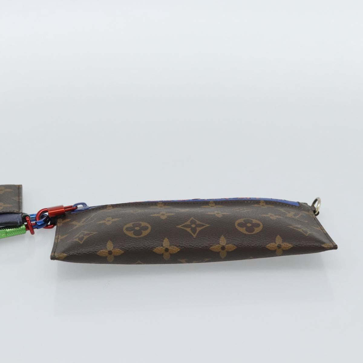 LOUIS VUITTON Monogram Ribbon Pouch M63045 LV Auth 191562 image 6