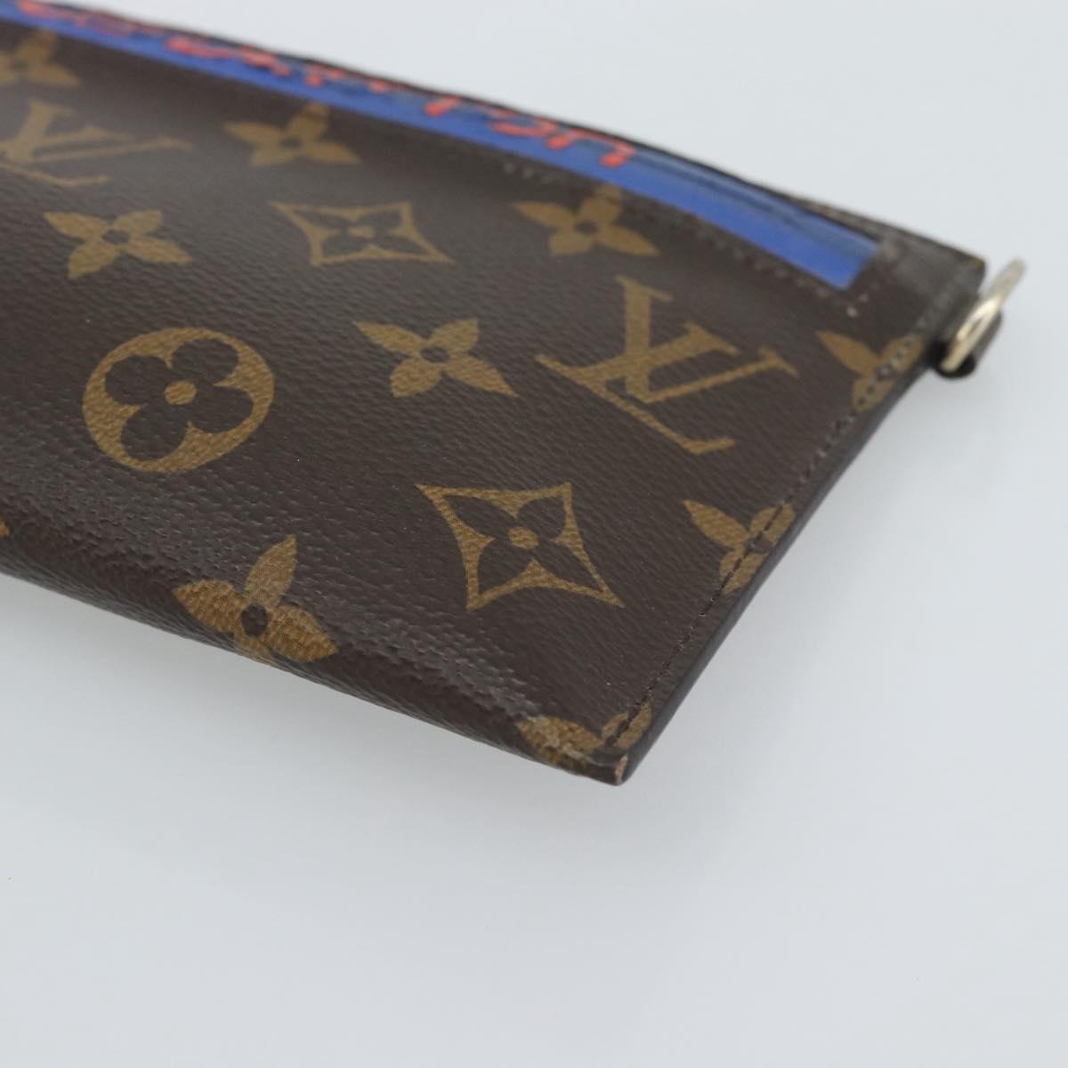 LOUIS VUITTON Monogram Ribbon Pouch M63045 LV Auth 191562 image 7