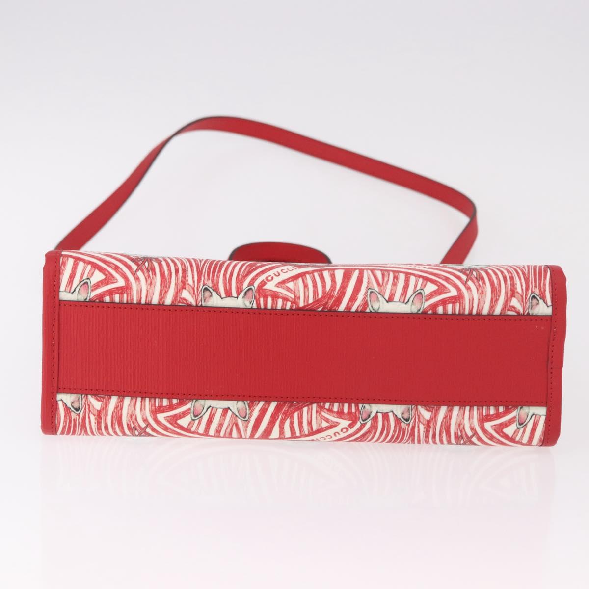GUCCI Yuko Higuchi Hand Bag PVC 2way Red 630542 Auth 191602SM - Jerrillo image 5
