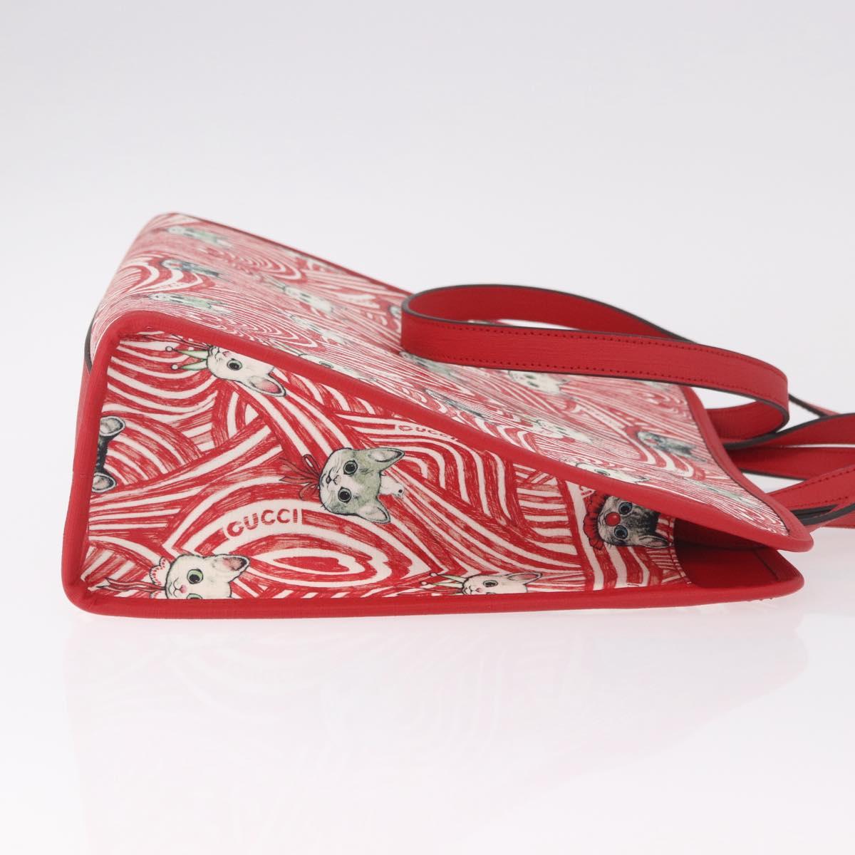 GUCCI Yuko Higuchi Hand Bag PVC 2way Red 630542 Auth 191602SM - Jerrillo image 3