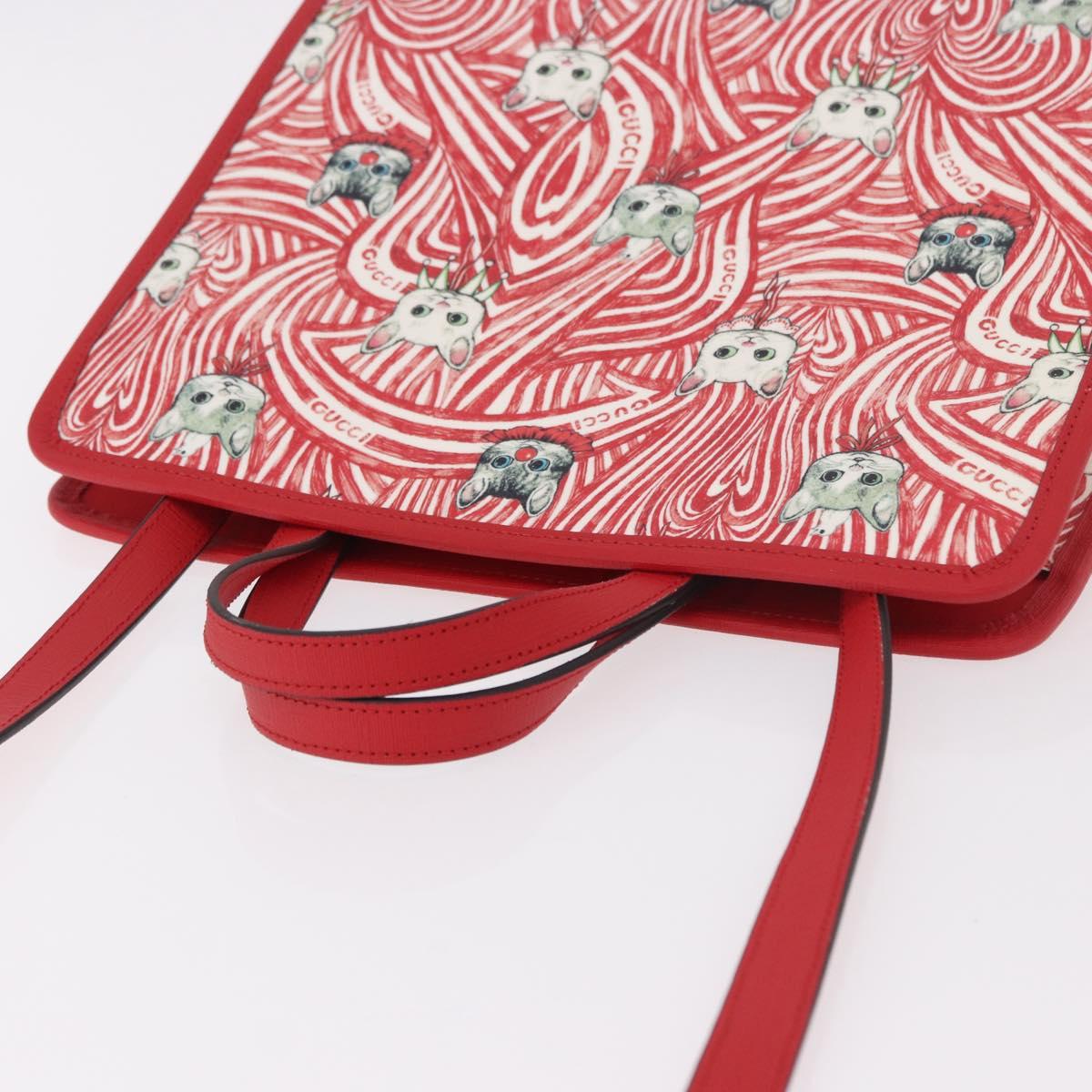 GUCCI Yuko Higuchi Hand Bag PVC 2way Red 630542 Auth 191602SM - Jerrillo image 6