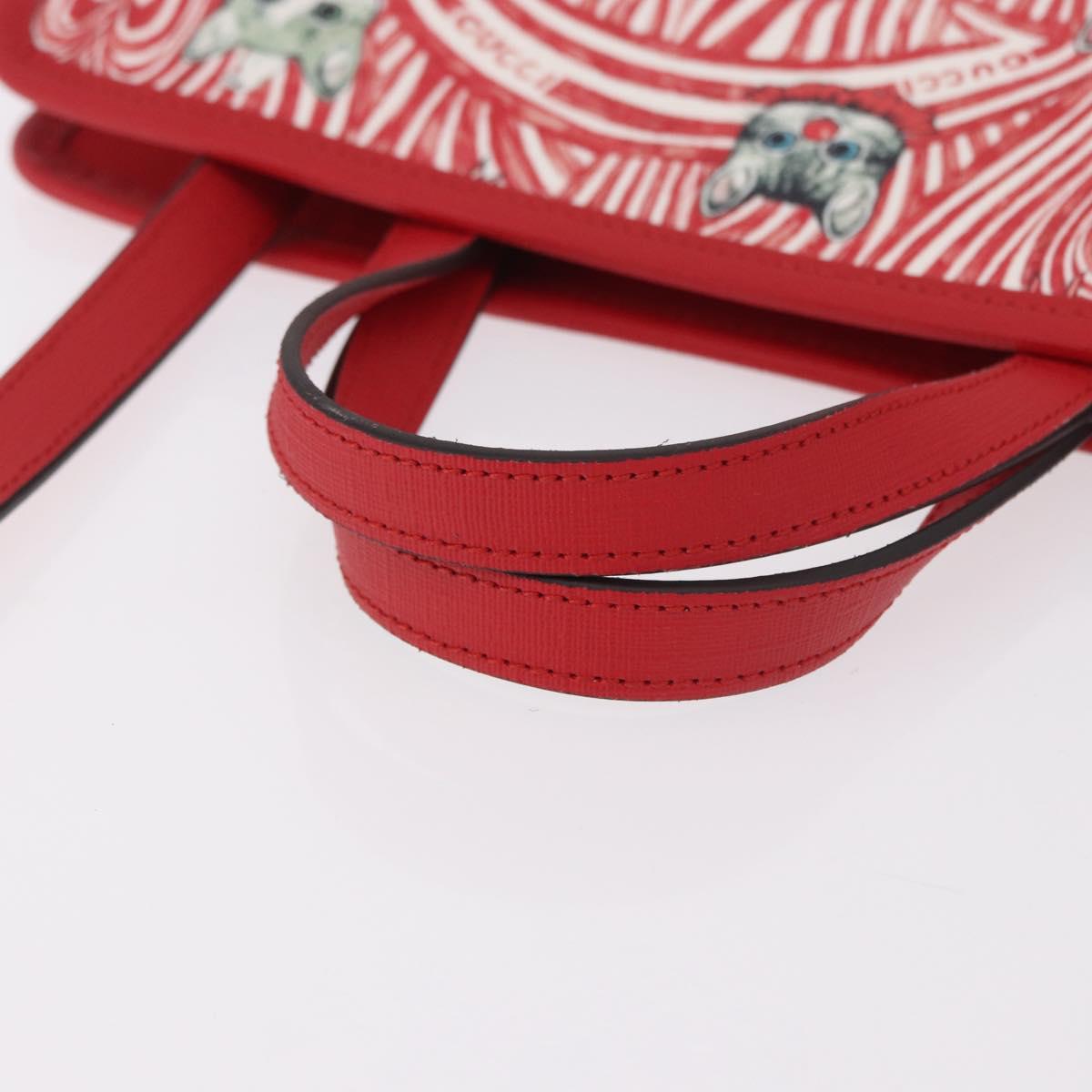 GUCCI Yuko Higuchi Hand Bag PVC 2way Red 630542 Auth 191602SM - Jerrillo image 7