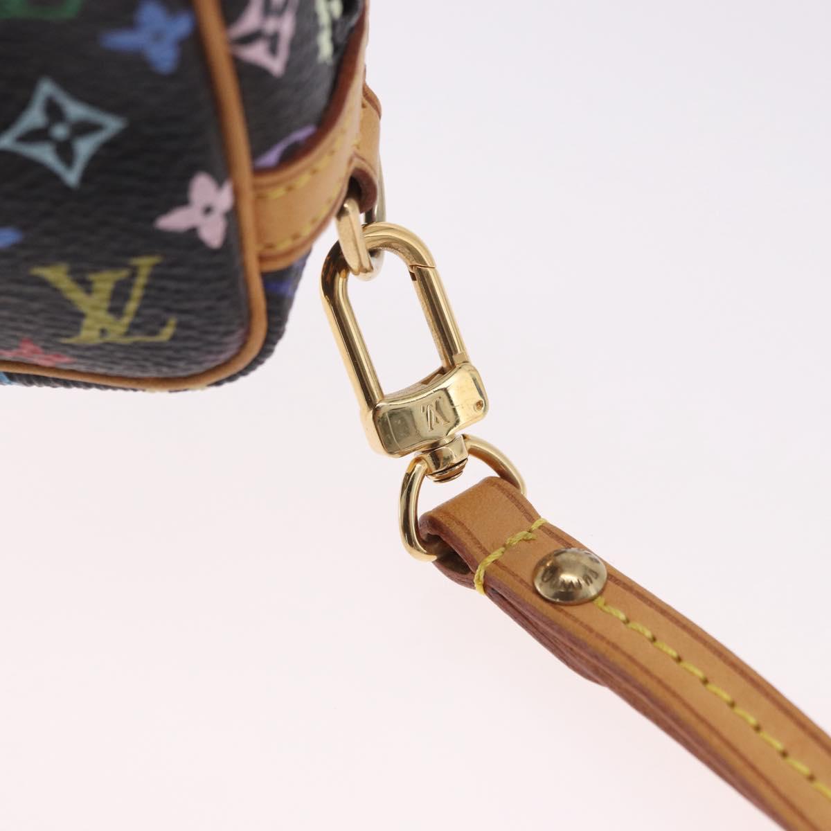 LOUIS VUITTON Monogram Multicolor Trousse Wapity Pouch Black M58034 Auth 191621V - Jerrillo image 9