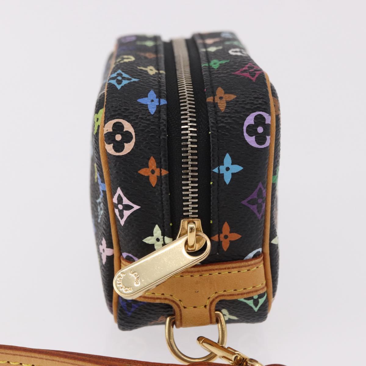 LOUIS VUITTON Monogram Multicolor Trousse Wapity Pouch Black M58034 Auth 191621V - Jerrillo image 4