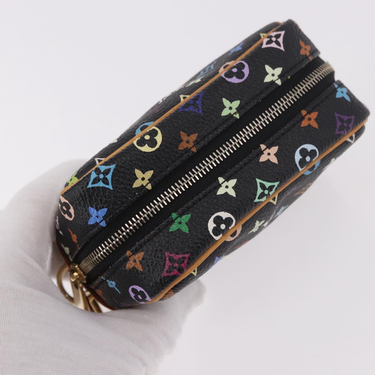 LOUIS VUITTON Monogram Multicolor Trousse Wapity Pouch Black M58034 Auth 191621V - Jerrillo image 6
