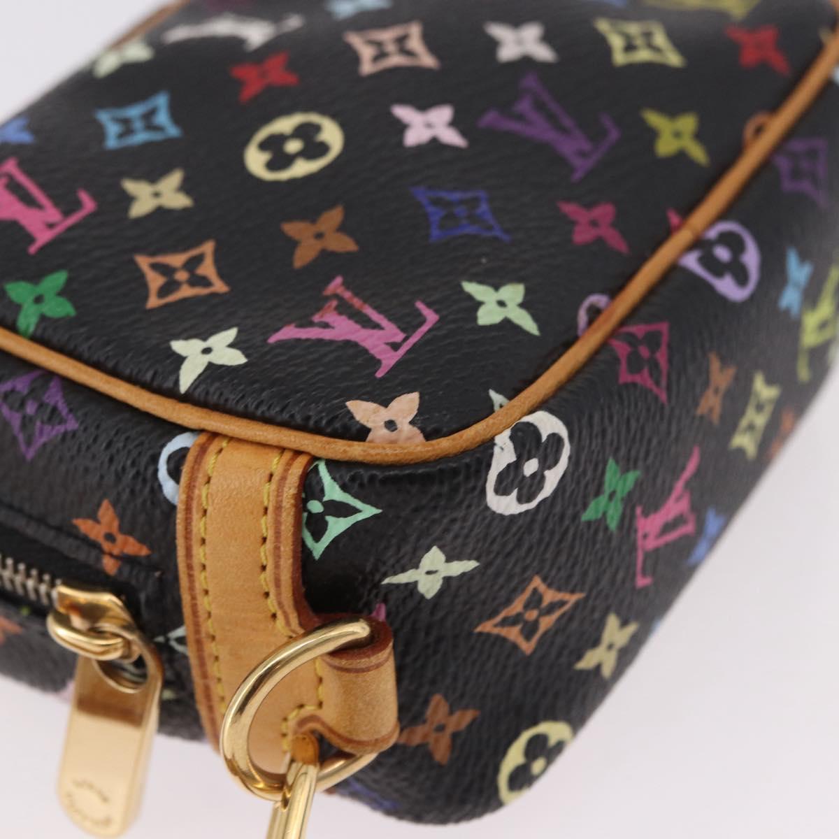 LOUIS VUITTON Monogram Multicolor Trousse Wapity Pouch Black M58034 Auth 191621V - Jerrillo image 8