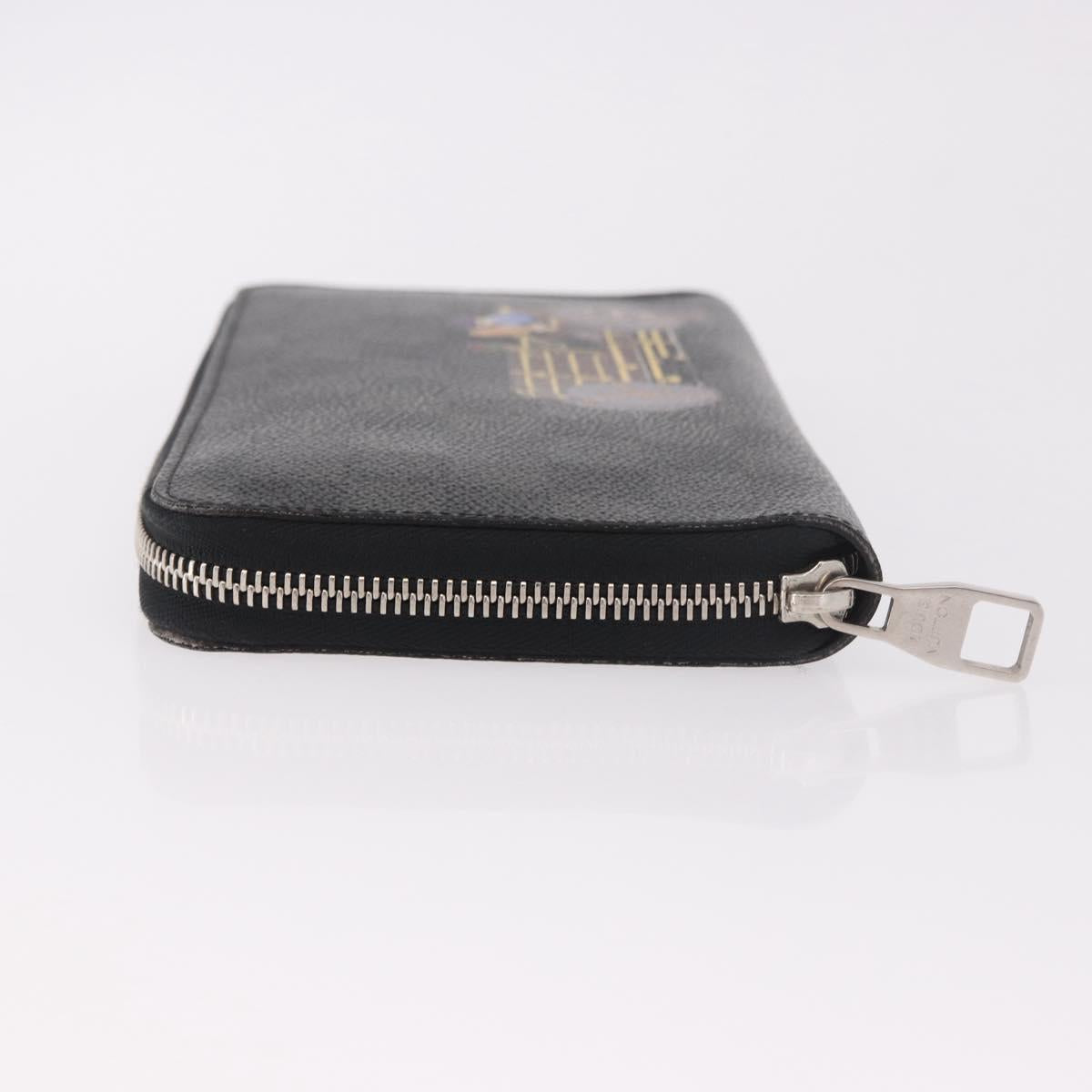 LOUIS VUITTON Damier Graphite Zippy Organizer Long Wallet N63002 LV Auth 191660 - Jerrillo image 4