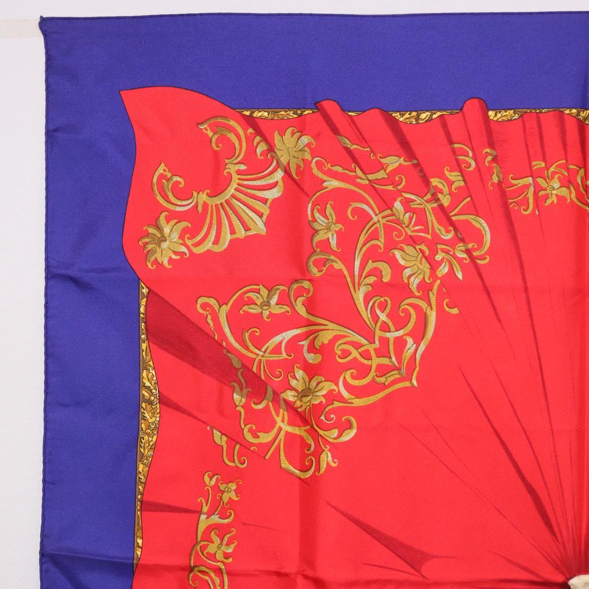 HERMES Carre 90 Scarf "Souvenirs de Paris" Silk Blue Beige Auth 191677 - Jerrillo image 2