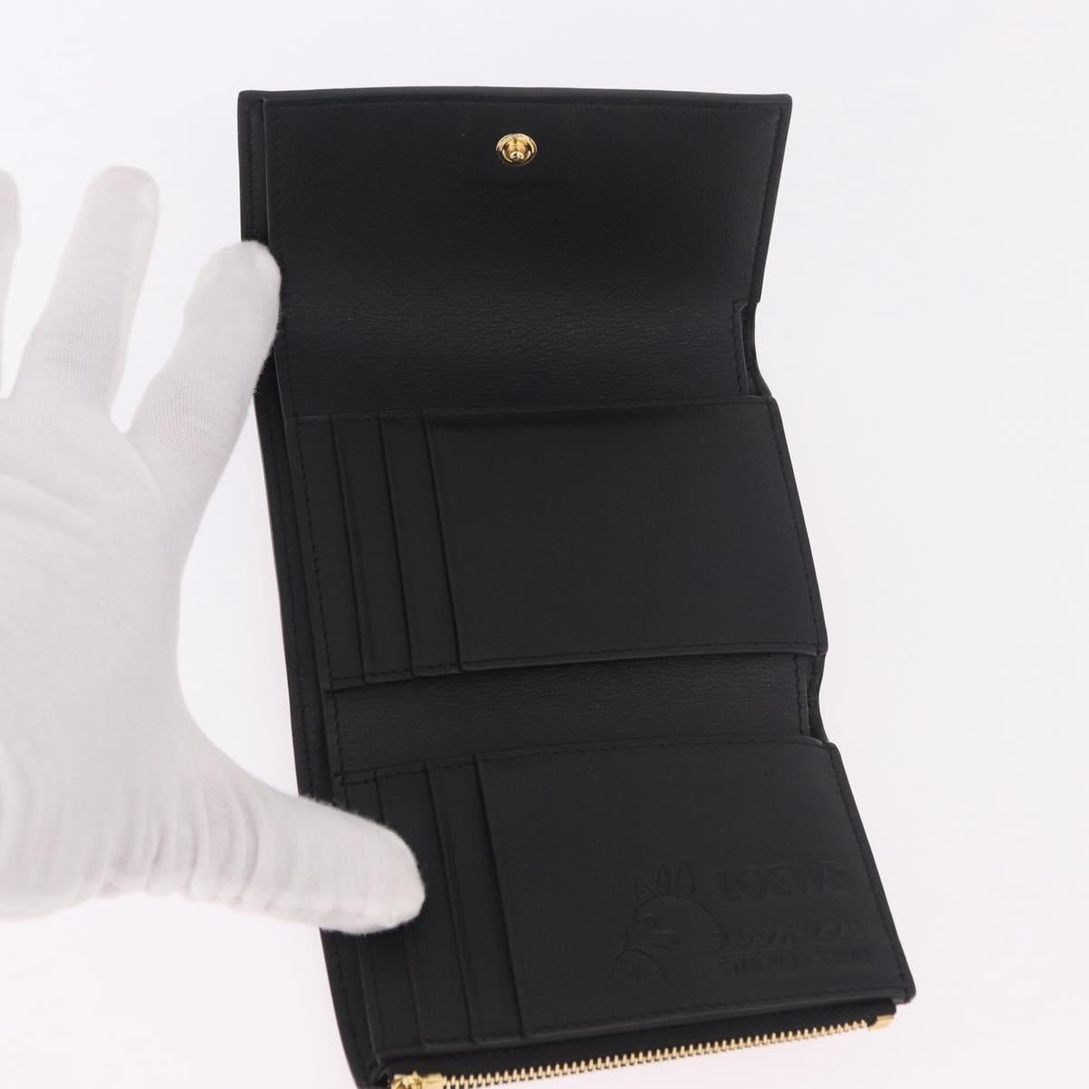 LOEWE Studio Ghibli No-Face Compact Wallet Leather Red Gold Auth 191680SM - Jerrillo image 8