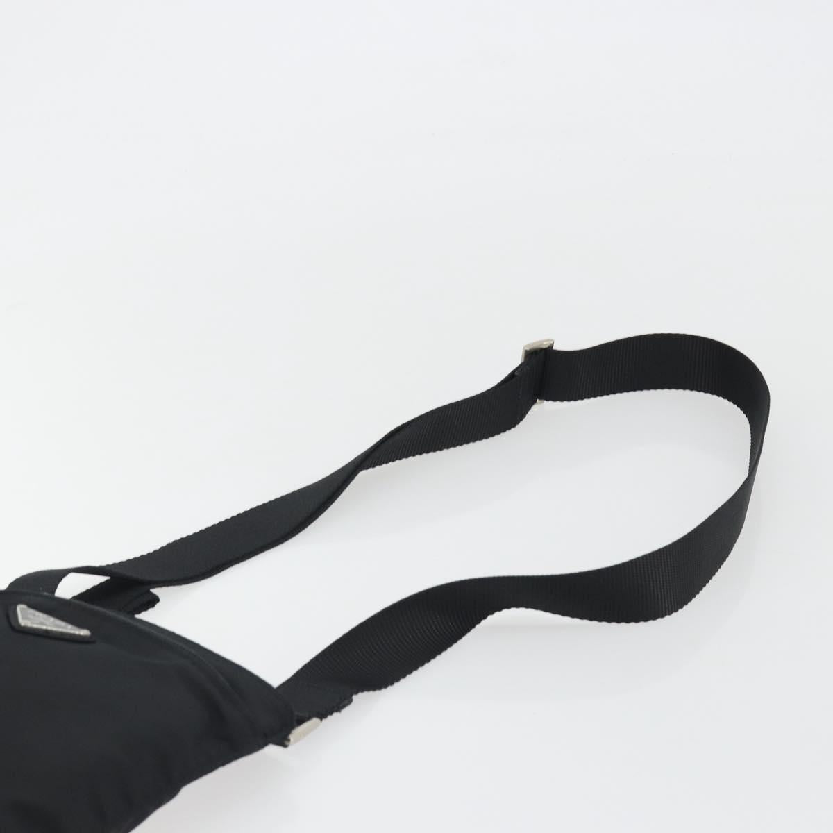 PRADA Shoulder Bag Nylon Black Silver Auth 191800V - Jerrillo image 8