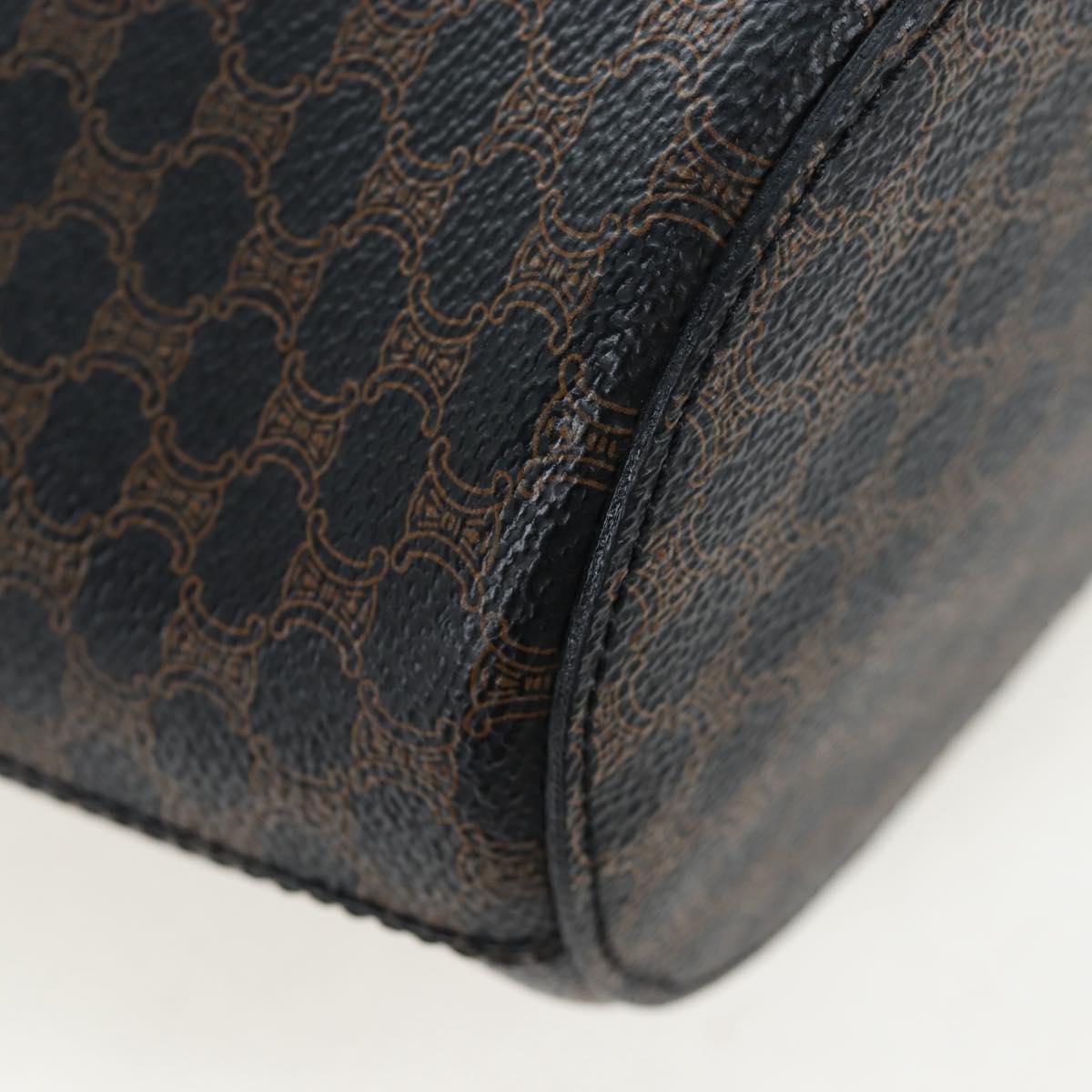 CELINE Macadam Canvas Tote Bag PVC Leather Black Gold Auth 191815V - Jerrillo image 10