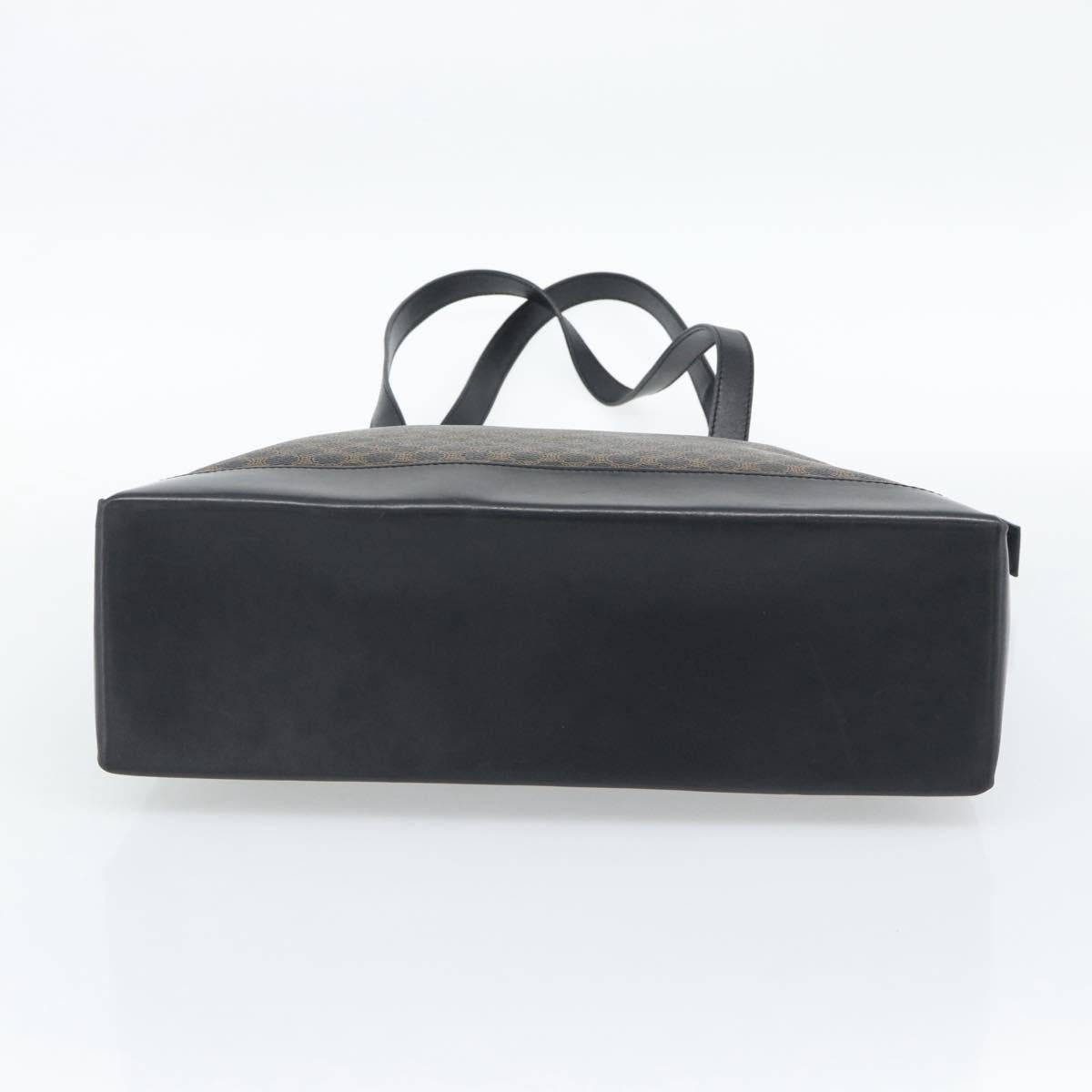 CELINE Macadam Canvas Tote Bag PVC Leather Black Gold Auth 191826V - Jerrillo image 5