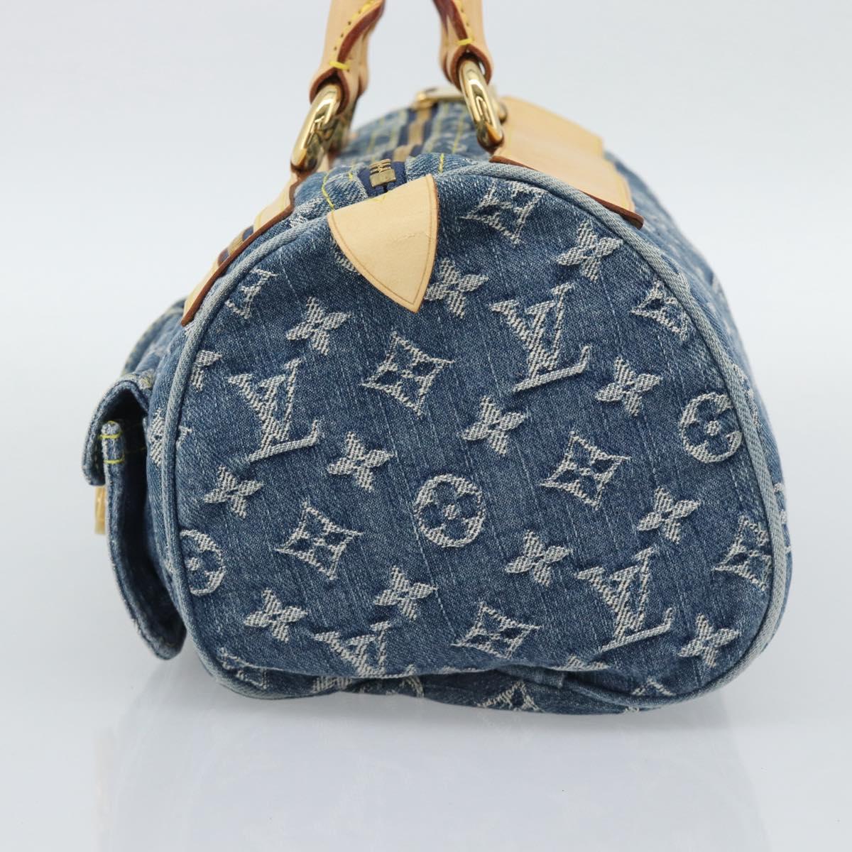 LOUIS VUITTON Monogram Denim Neo Speedy Hand Bag Blue M95019 LV Auth 191830V - Jerrillo image 4