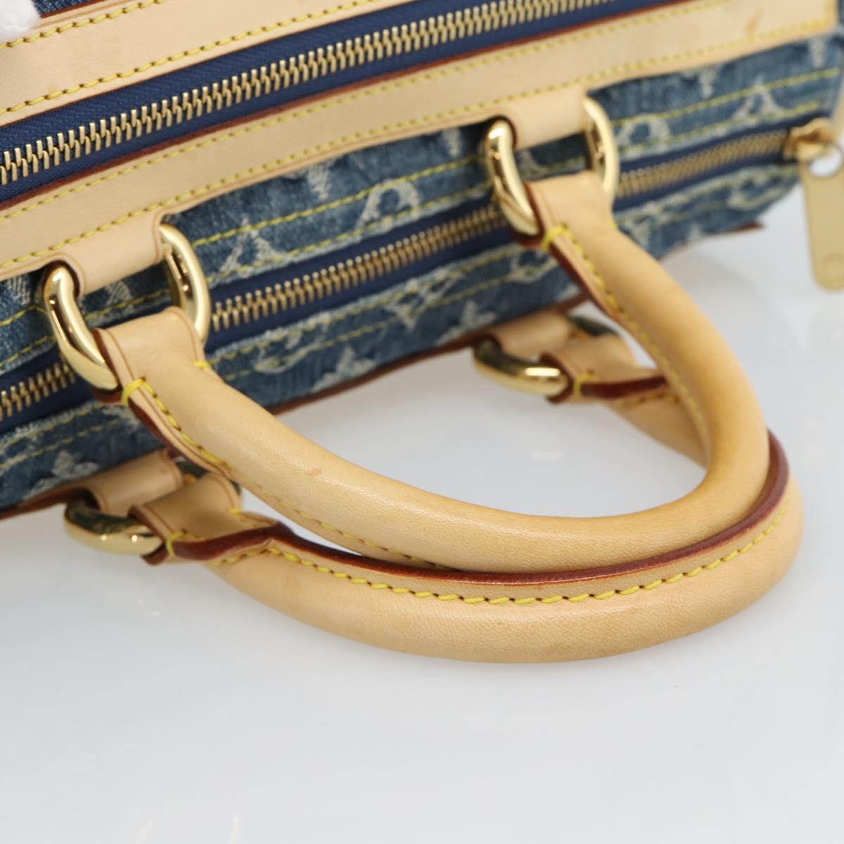 LOUIS VUITTON Monogram Denim Neo Speedy Hand Bag Blue M95019 LV Auth 191830V - Jerrillo image 7